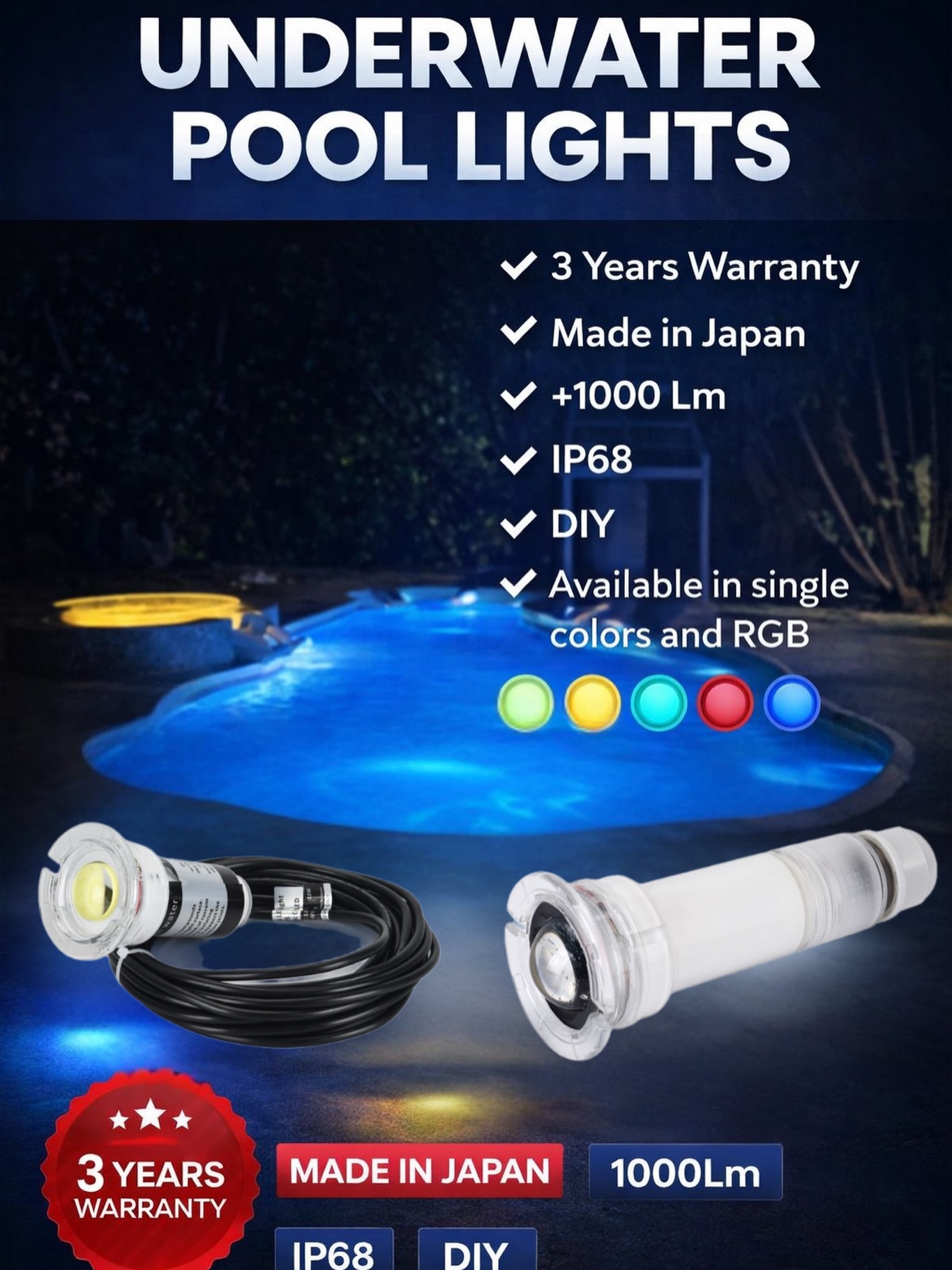 Light up your pool the Japanese way 🇯🇵
✨ JPS & JPS-C by AquaIDEA Japan
✔ RGB color changing
✔ High brightness
✔ Energy efficient
✔ 3 Years Warranty
Upgrade your pool. Upgrade your vibe.
📩 DM us now for price & installation details.