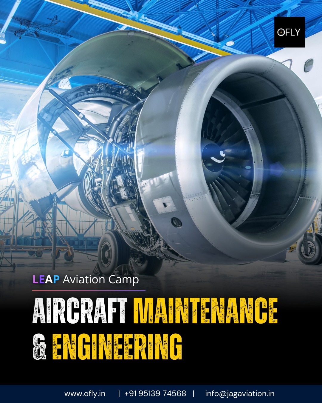 At LEAP Aviation Camp, students step into the world of Aircraft Maintenance & Engineering - understanding the precision, discipline, and standards that keep aircraft flight-ready.
This isn’t just learning.
It’s seeing aviation from the inside.
www.ofly.in
#leapaviationcamp #ofly #futureaviators #aircraftmaintenance #aviationeducation
