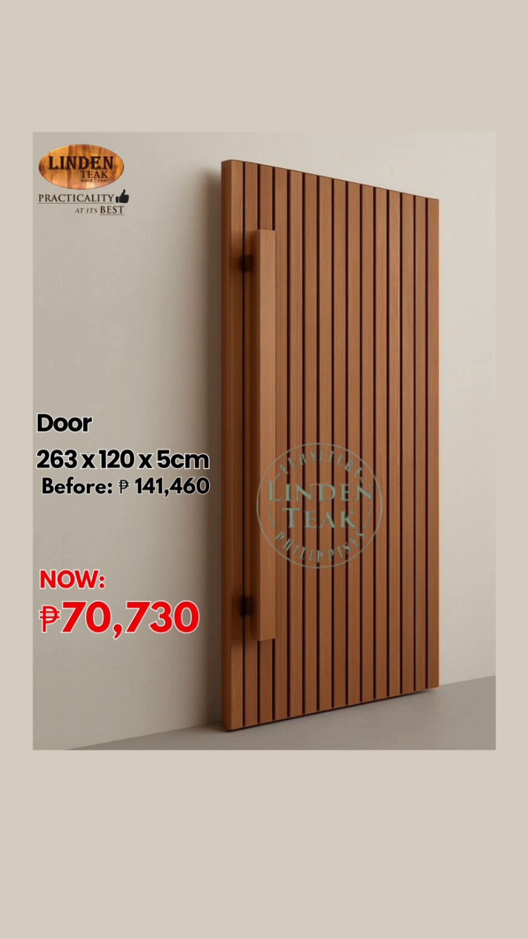 Celebrating our New Year Construction Collection Special!✨
Enjoy up to 60% discount on select items this month only!. Elevate your space with premium craftsmanship. Get FREE design consultations, FREE 3D drawings for customized items, and FREE delivery in select areas. Why Choose Teak? Here are 10 unbeatable benefits:
Sun & Rain Resistant, Natural Rainforest Resources, Generational Heirloom, Handcrafted by Master Artisans, Fire Retardant, Naturally Termite-Proof, Thermacool Comfort, Water Submersion Resilient, No Harmful Chemicals, 15-Year Warranty. Visit our stores to explore over 500 actual items on display, or browse online at www.lindenteakfurniture.com