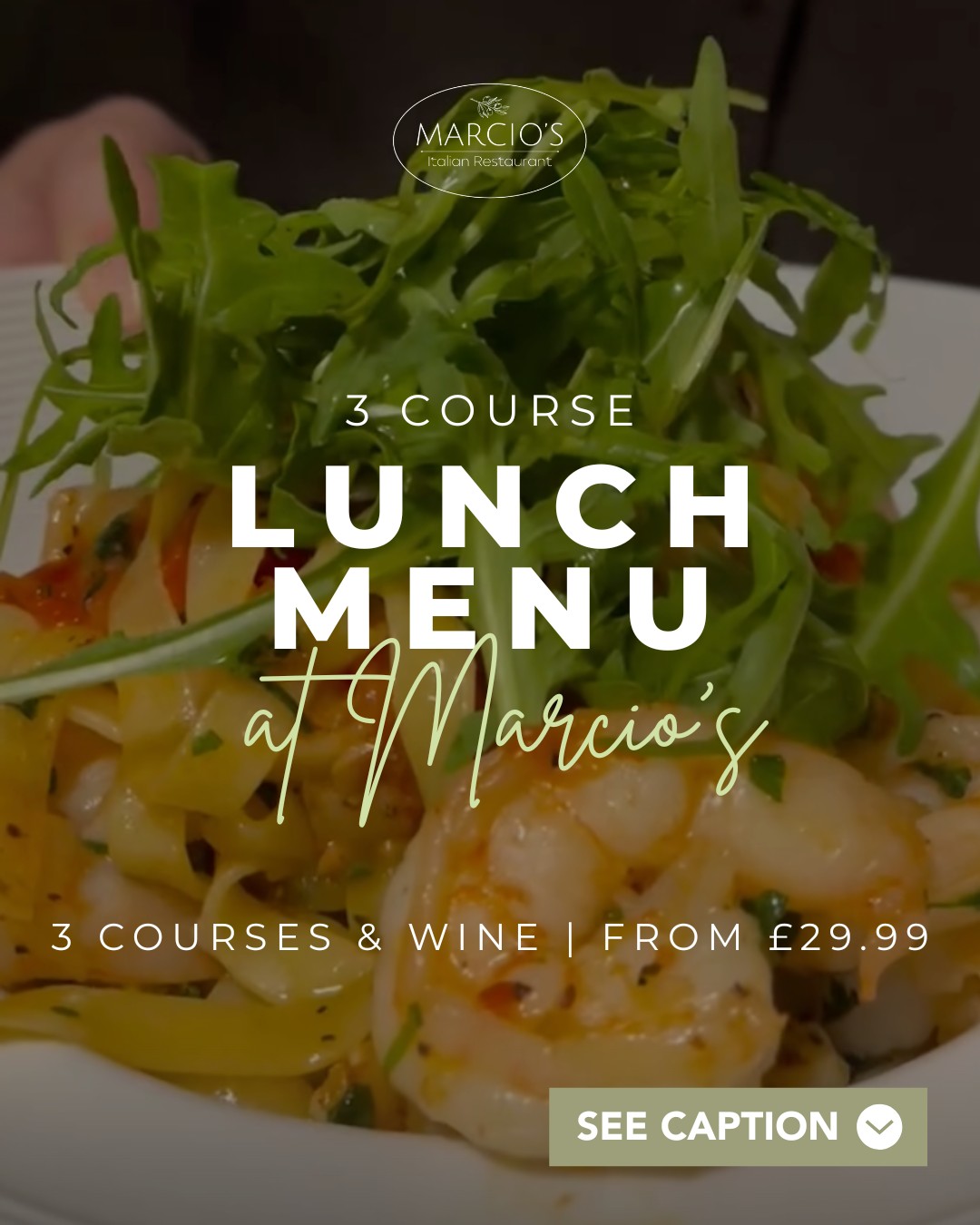 🍽✨ 3 Courses. A Glass of Wine. Time to Actually Enjoy Lunch. ✨🍷
Lunch shouldn’t feel rushed, squeezed in, or eaten while checking the time. At Marcio’s Italian Restaurant, our 3 Course Lunch is all about slowing things down and savouring the moment.
Available Tuesday to Friday for £29.99 and Saturdays for £35, you’ll enjoy three beautifully prepared courses plus a 125ml glass of red, white or rosé Pinot - because a proper lunch deserves proper wine.
It’s perfect for long catch-ups that turn into even longer chats, relaxed business lunches that don’t feel like meetings, or a midweek treat that feels quietly indulgent. No pressure to rush. No ticking clocks. Just great food, good wine and that warm, cosy Italian atmosphere that makes you want to linger a little longer.
Whether you’re escaping the office, meeting friends, or just fancy making lunchtime feel special again, this is your sign to sit back, unwind and enjoy every course 🇮🇹❤️
📍 Castle Road, Bedford
📞 07768 431715
📧 info@marciositalianrestaurant.co.uk
💻 Book now - www.marciositalianrestaurant.co.uk
🍷🍝 Slow evenings, full hearts, unforgettable flavours. We can’t wait to welcome you at our Bedford restaurant! ❤️🇮🇹
#3CourseLunch #ItalianLunch #BedfordEats #LunchWithWine #Marcios