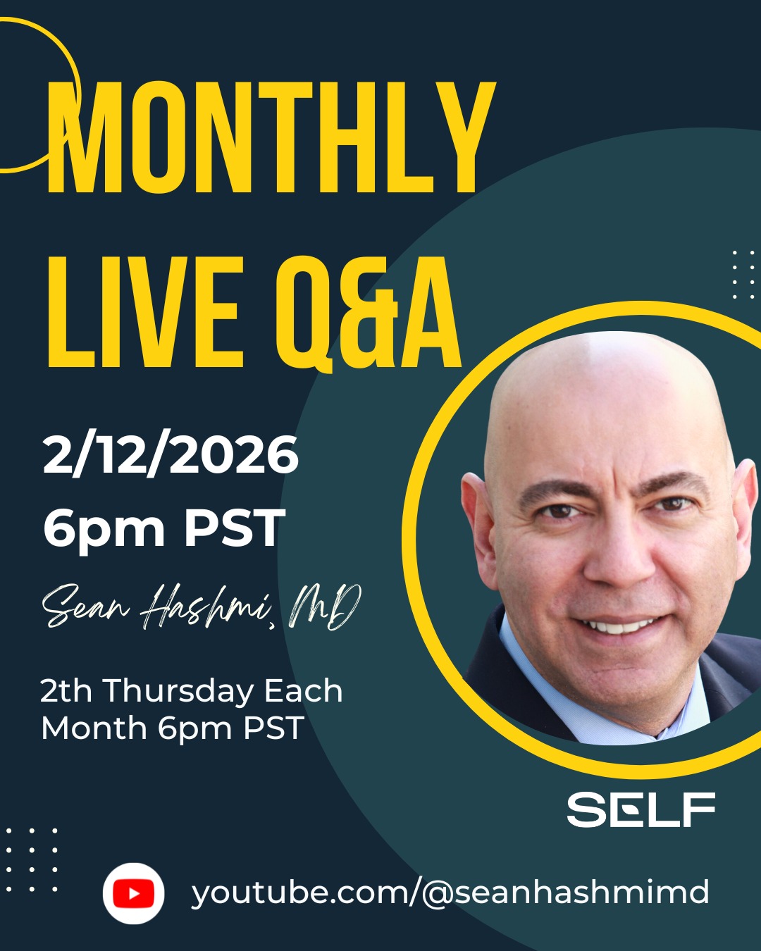 Going live tomorrow at 6 PM Pacific on YouTube.
The Golden Age of Kidney Health.
60 minutes. 7 topics. Live Q&A.
Here's a preview:
The FDA approved a GLP-1 drug for kidney protection. This changes the conversation for millions of people with Type 2 Diabetes and CKD.
A precision immunotherapy for IgA Nephropathy just got the green light. No more nuking the immune system with steroids.
New evidence on time-restricted eating is more complicated than the headlines suggest. I'll give you the real picture.
And the SGLT2 inhibitor your doctor prescribed for your kidneys? It might also be slowing your biological clock.
Everything is connected. That's the theme.
Set a reminder on YouTube. Link in bio.
What question do you want answered live? Drop it below.
#KidneyHealth #CKD #GLP1 #EvidenceBasedMedicine #Nephrology #HealthOptimization #PreventiveMedicine #SeanHashmiMD #Longevity #SGLT2 #IgANephropathy #SELFPrinciple