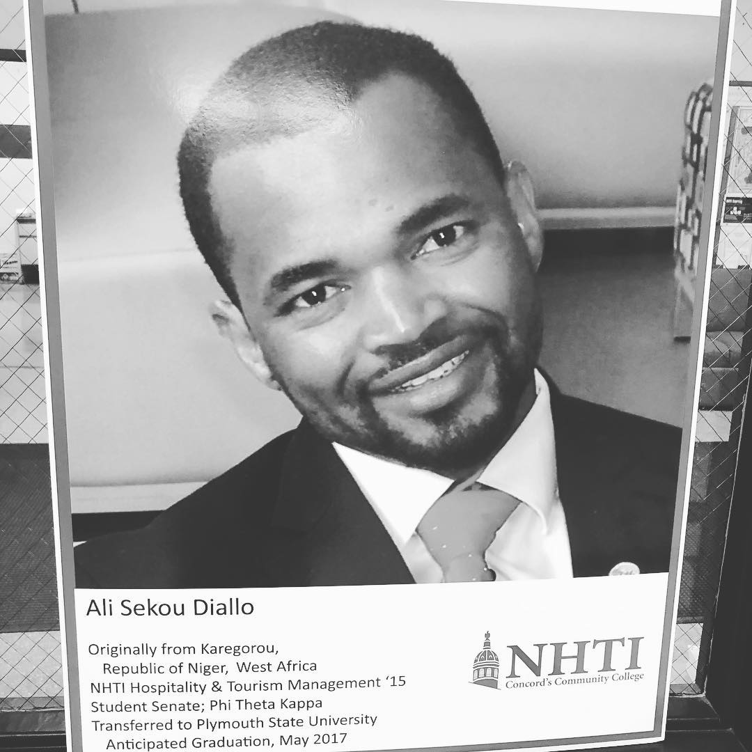 I was honored to see my picture displayed at my Alma Matter to highlight my achievements and share with the students a success story of an immigrant that English is his fourth language. I graduated from #PlymouthStateUniversity in May 2017 as planned, and I maintained the same legacy from NHTI. Hard work always pays off. Thank you to all.