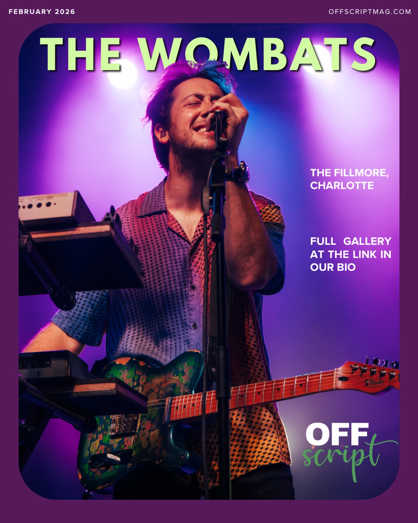 See the full review and gallery at the link in our bio 🎸✨
📸✍️ @madelynnmphoto
@wombatsofficial #thewombats #wombats #thewombatsconcert #livemusicreviews #concertphotography