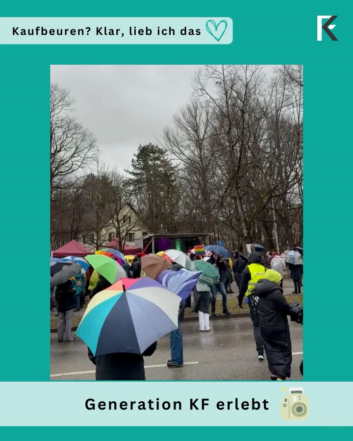 Kaufbeuren ist bunt 🌈
Danke für die Organisation und die vielen Menschen, die dem Wetter getrotzt haben, um ein klares Zeichen zu setzen!
#generationkf #generationkferlebt #kaufbeuren keinplatzfürrecht