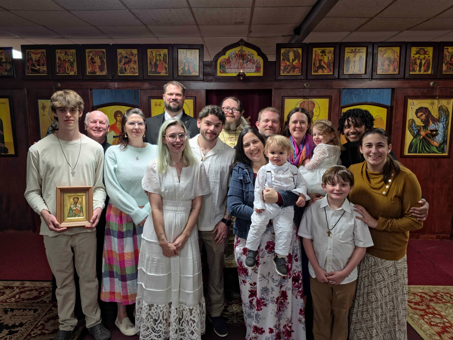 “Let us then be buried with Christ by Baptism, that we may also rise with Him.”
— St. Gregory the Theologian - Such a proud moment to share with our new family. Glory be to god 🙏☦️