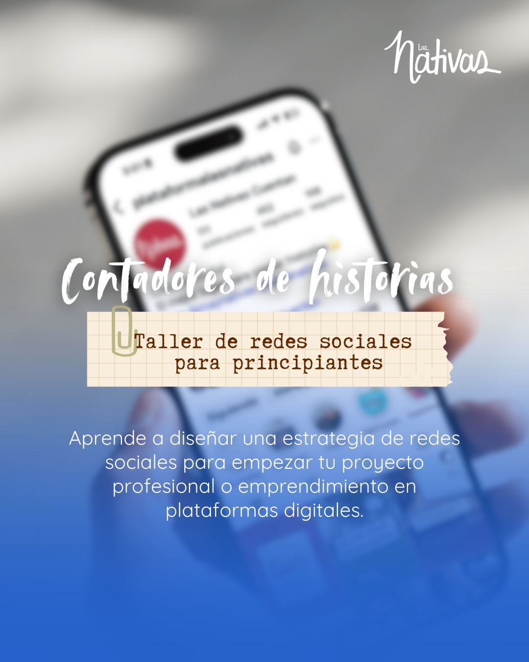 ¿Tienes un proyecto o emprendimiento y no sabes cómo contarlo en redes sociales?
En este taller aprenderás a diseñar una estrategia digital para lanzar o fortalecer tu presencia en plataformas sociales.
A lo largo de dos sesiones conocerás experiencias exitosas, definirás la historia de tu proyecto, identificarás a tus públicos y crearás contenidos sonoros, audiovisuales, gráficos y escritos. Trabajaremos con herramientas accesibles como Canva y Meta Business, incluyendo recursos basados en Inteligencia Artificial.
Al finalizar, tendrás tu parrilla de contenidos para el primer mes, una línea gráfica definida y un formato listo para publicar.
📅 Jueves 19 y 26 de febrero
🕕 6 a 8 pm (Hora Centro México)
🕖 7 a 9 pm (Hora Colombia)
#EstrategiaDigital #RedesSociales #EmprendimientoCreativo #GestiónDeRedes #CreaciónDeContenidos