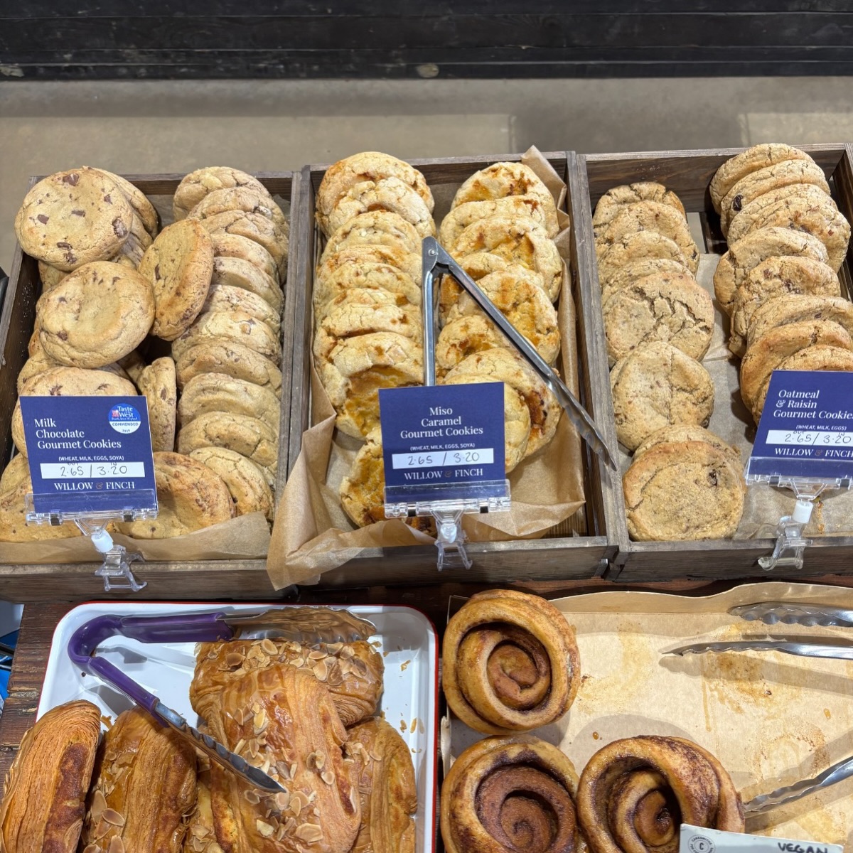 We always love spotting our gourmet bakes out in the wild - especially when it’s somewhere as good as @teals_store , one of our all-time favourite farm shops.
The eagle-eyed among you might notice they’ve got one of our newest flavours on the shelf… Miso Caramel (drool emoji)
If you haven’t tried it yet, consider this your sign to add it to your next order.
Sweet meets savoury in these moreish cookies - rich, buttery caramel lifted by the gentle salty depth of white miso. Made with Belgian chocolate, real butter and local free-range eggs, they’re bold, beautifully balanced, and just a little bit addictive.
Find them now at www.willow-finch.co.uk