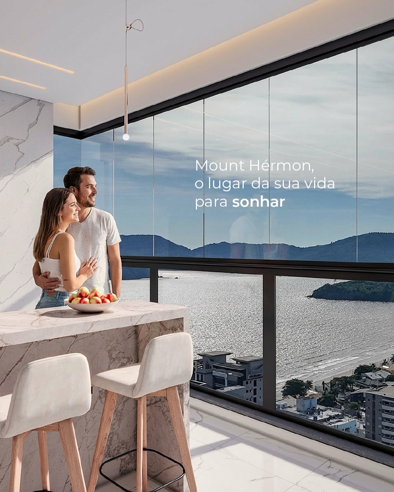 Alguns lugares não são apenas onde se vive — são onde nascem os planos, os desejos e as próximas memórias.
Com uma vista de tirar o fôlego e o conforto de um lar pensado em cada detalhe, o Mount Hérmon é cenário e inspiração para quem sonha junto.
Porque viver bem também é sonhar grande — e a dois.