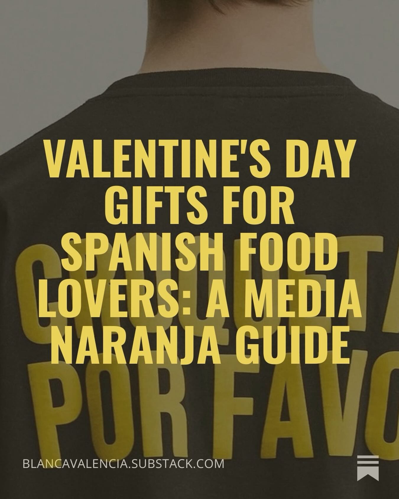 This week on my Substack is a cheeky compilation of my favorite Valentine’s presents.
Read at Link in Bio or https://blancavalencia.substack.com/p/valentines-day-gifts-for-food-lovers
#substack #substackwriter #spanishfood #spain