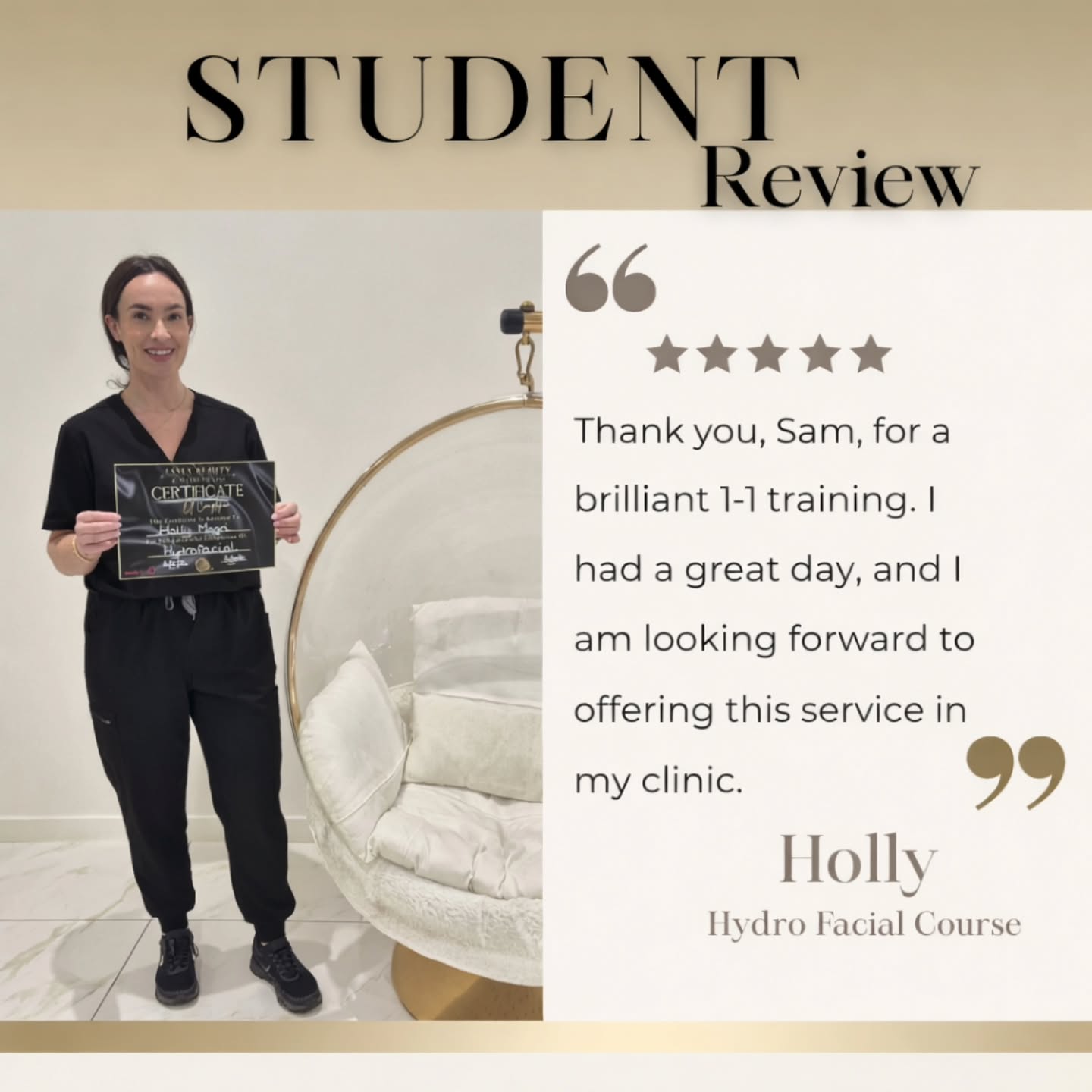 ✨ STUDENT SUCCESS ✨
Nothing makes me prouder than seeing our learners leave confident and ready to introduce new treatments into their own clinics.
Holly completed her 1-1 Hydro Facial training and is now ready to offer this high-demand treatment to her clients
That’s what we focus on at Essex Beauty & Aesthetics — real skills, real confidence, real income potential.
If you’re thinking about adding Hydro Facial to your treatment list, this is your sign.
📍 1-1 & small group training
📚 Full theory + practical
🎓 Accredited certification
💳 Klarna & Clearpay available
Message me “HYDRO” for the next available dates.
#hydrofacials #EssexBeautyAndAesthetics #essexbeauty#essextrainingacademy #essexfacial #essexfacialist #basildonaesthetics #basildontraining