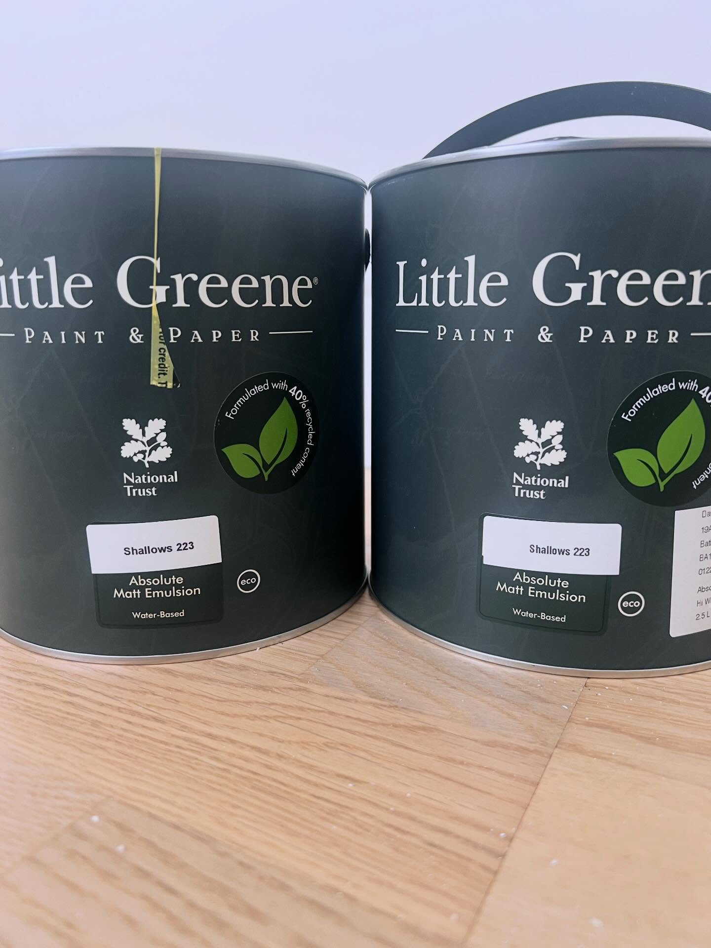 Painting with @littlegreenepaintcompany today in shade Shallows 223.