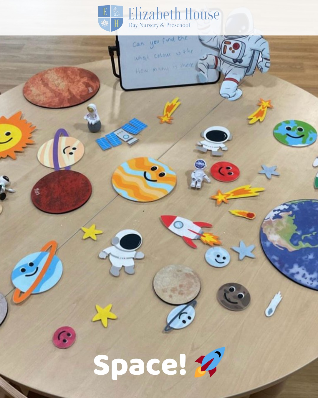 Our space topic has inspired lots of creative activities from rockets and planets to starry artwork.
These hands-on experiences help children develop fine motor skills while enjoying the process of making and creating.
#preschool #elizabethhousenursery #nursery #earlyyears #eyfs #wallingford #oxfordshire #creativelearning