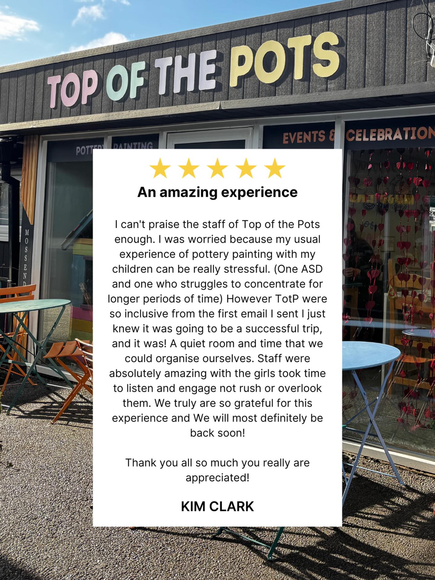 What a wonderful way to start the week this half term 😍
Don’t forget to reserve your table!
https://www.topofthepots.co.uk/reservations
What will you paint next?
#pottery #potterypainting #ceramic #halfterm #daysout