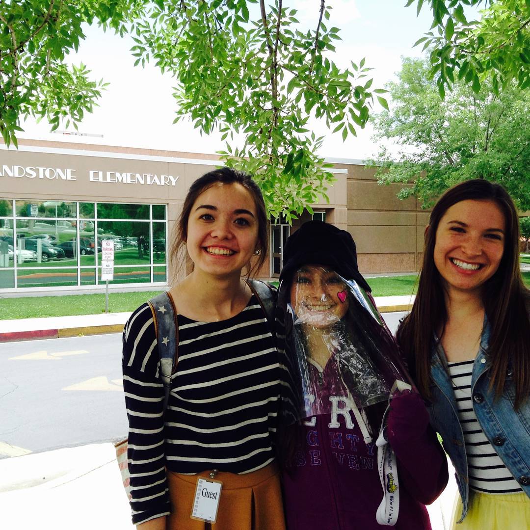 Christmas is only 17 days away! Patient Paris posing for the picture with her two friends.
