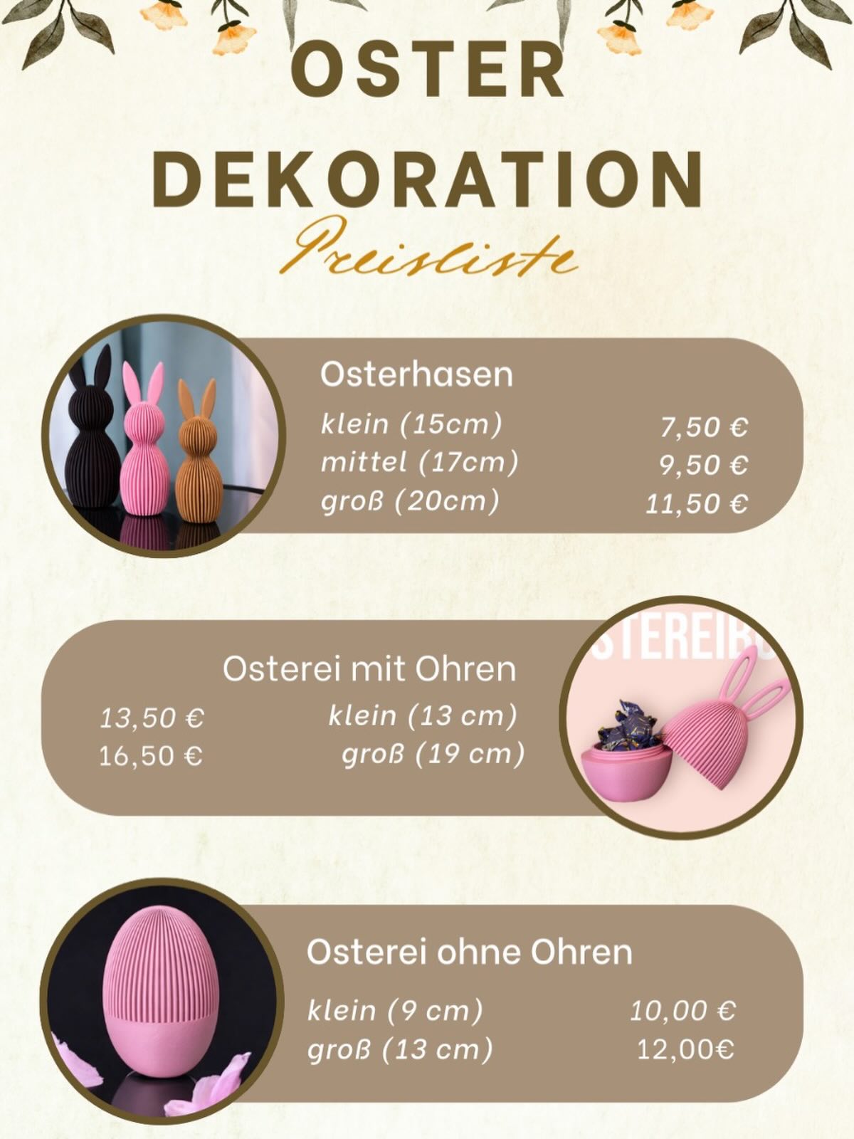 Die wundervolle Osterdekoration ist wieder erhältlich bei KTS 🐰🐇