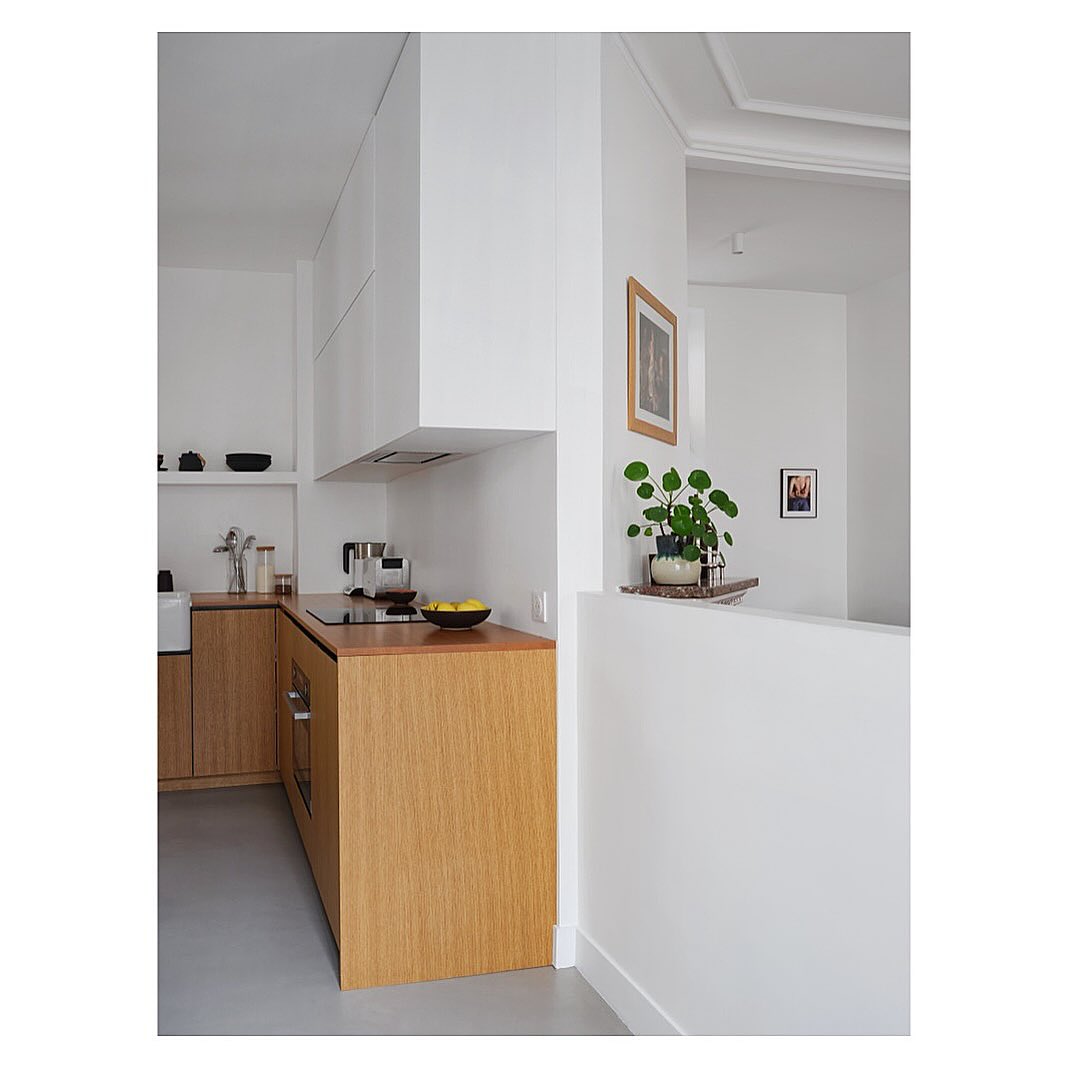 Projet Vauquelin - Rénovation complète d’un appartement, agencement et fabrication sur mesure de la cuisine www.costaudrenovation.com 📸Photographies Edouard Jacquinet