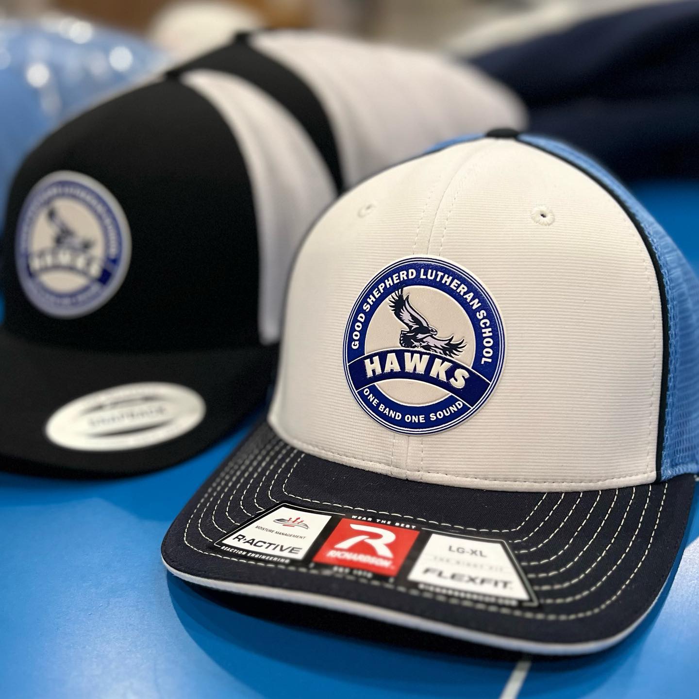BMI🏔️ CUSTOM RICHARDSON TRUCKER HATS @gslsnovato #spiritwearwithstyle #supportlocal #buildingcommunity