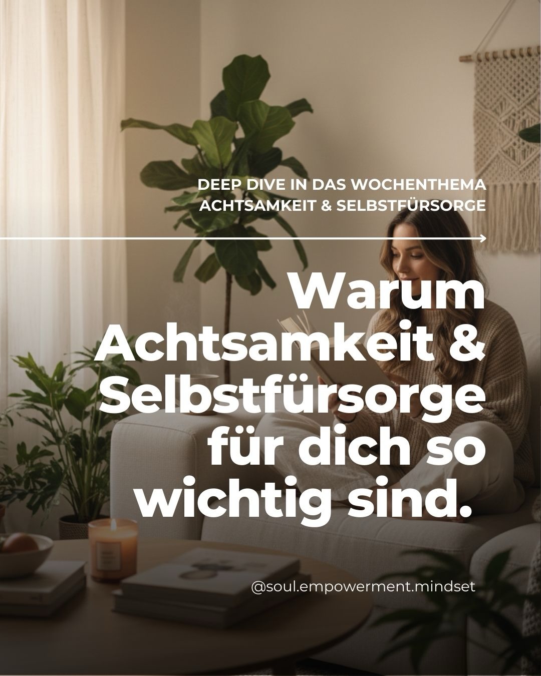 Teil 3 | Bist du dir selbst wichtig genug, um deine Grenzen ernst zu nehmen, bevor dein Körper es für dich tut?
Check-in mit dir selbst:
• Woran merke ich aktuell, dass mir etwas zu viel wird – noch bevor ich komplett erschöpft bin?
•Welche körperlichen Signale oder inneren Stimmen ignoriere ich im Alltag regelmäßig?
•In welchen Momenten schiebe ich meine Bedürfnisse nach hinten, weil „noch etwas erledigt werden muss“?
•Wo behandle ich Erholung wie eine Belohnung statt wie eine Notwendigkeit?
•Was würde sich verändern, wenn ich meine Grenzen früher ernst nehme?
📌 Speichere dir das Video, um die Reflexionsfragen nochmal in Ruhe durchzugehen.
+ Folge mir, wenn du dich gerne mit Persönlichkeitsentwicklung beschäftigst.
🎯 Du suchst Unterstützung bei deiner persönlichen Entwicklung? Als systemischer Coach biete ich auch 1:1 Online Coachings an 💻
Selbstfürsorge | Achtsamkeit | Selbstführung Persönlichkeitsentwicklung | Mentale Gesundheit