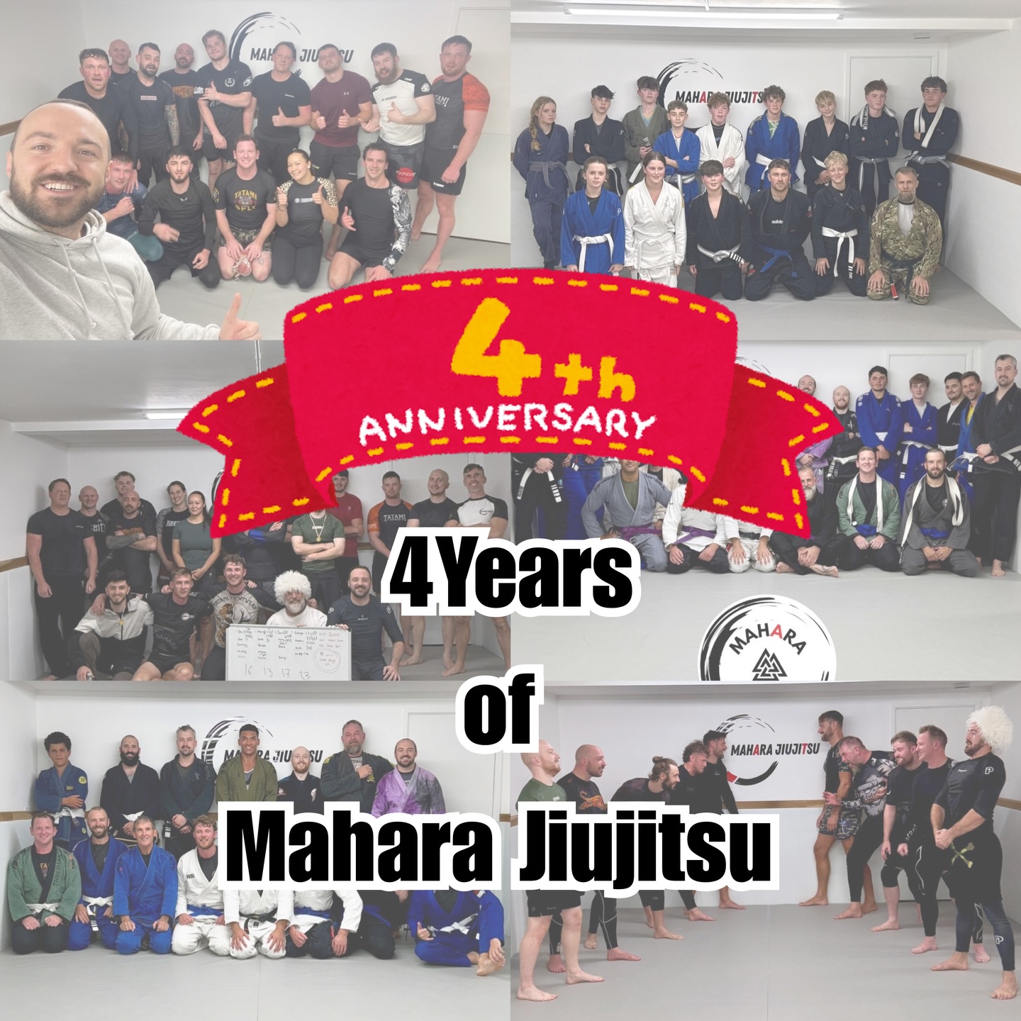 💥4th Anniversary
Today marks 4 years of Mahara Jiujitsu, from humble beginnings in Lympstone Youth Hut to our full time place in Exmouth.
To say how proud I am to see how you guys grow, on and off the mat is truley amazing.
Thank you all for the support, and to all the coaches, you are awesome 🤼
See you on the mat.
Adz
@