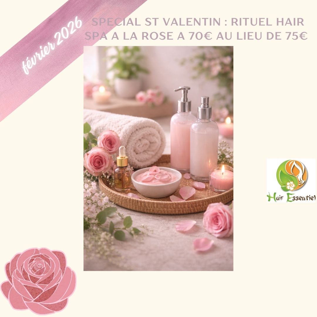 🌹 Saint-Valentin : offrez un moment inoubliable
Cette année, oubliez le cadeau classique.
Offrez une véritable parenthèse de bien-être 💗
✨ Rituel Hair Spa spécial st Valentin à la Rose – 70 €
au lieu de 75 €
Un soin complet, sensoriel et profondément relaxant :
🌹 massage crânien
🌹 détente du cuir chevelu
🌹 rituel enveloppant à la rose
Un moment pour ralentir, respirer, se déposer…
et se sentir profondément choyée 🤍
🎁 Idéal à offrir
📍 Disponible au salon
🌐 Réservation en ligne www.Hairspa-chalon.com
Parce que le plus beau cadeau,
c’est celui qui fait vraiment du bien 💗
#SaintValentin
#CadeauBienÊtre
#HairSpa
#RituelÀLaRose
#IdéeCadeau
#HairEssentielChalon