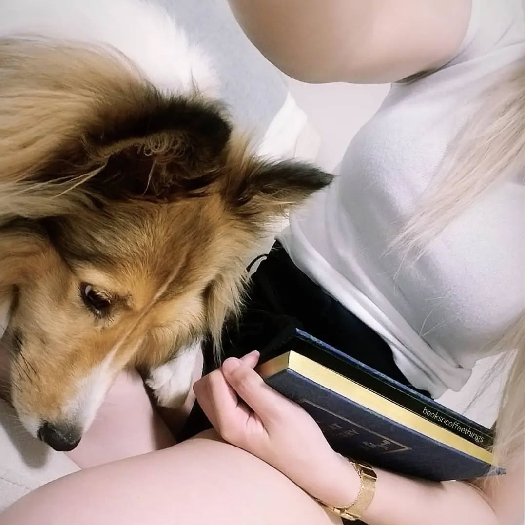 a person's best friend. couldn't ask for a better reading companion. ππ
.
.
.
.
.
actually, he's a pretty big distraction. too cute. my heart is going to explode. πΆπ