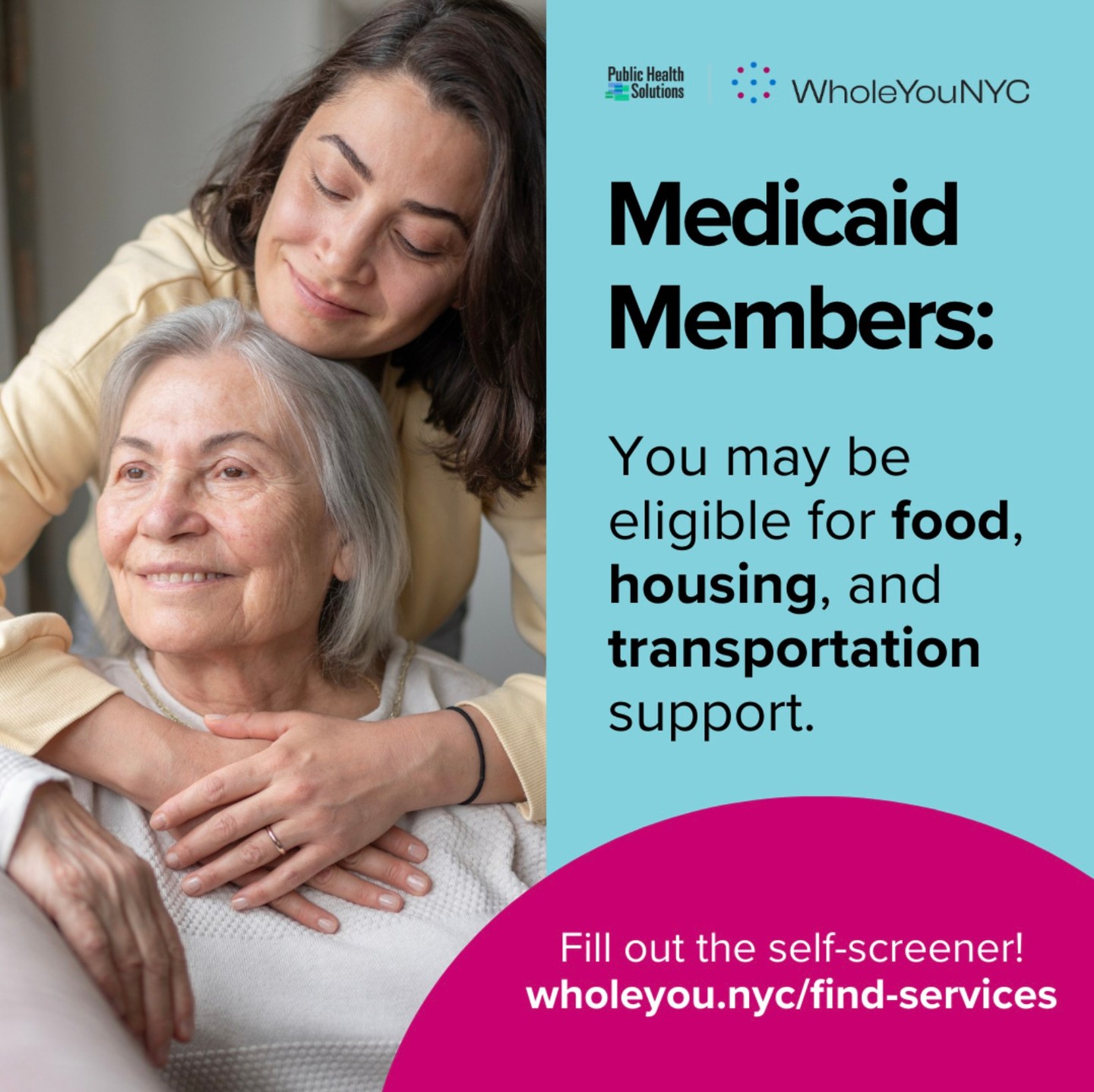 The Child Center of NY is proud to be part of the @wearephsny WholeYouNYC network! We can help Brooklyn, Queens, and Manhattan-based Medicaid members connect with benefits like food, transportation, and housing support. Use the self-screener today! Link: https://bit.ly/wynycfindservices