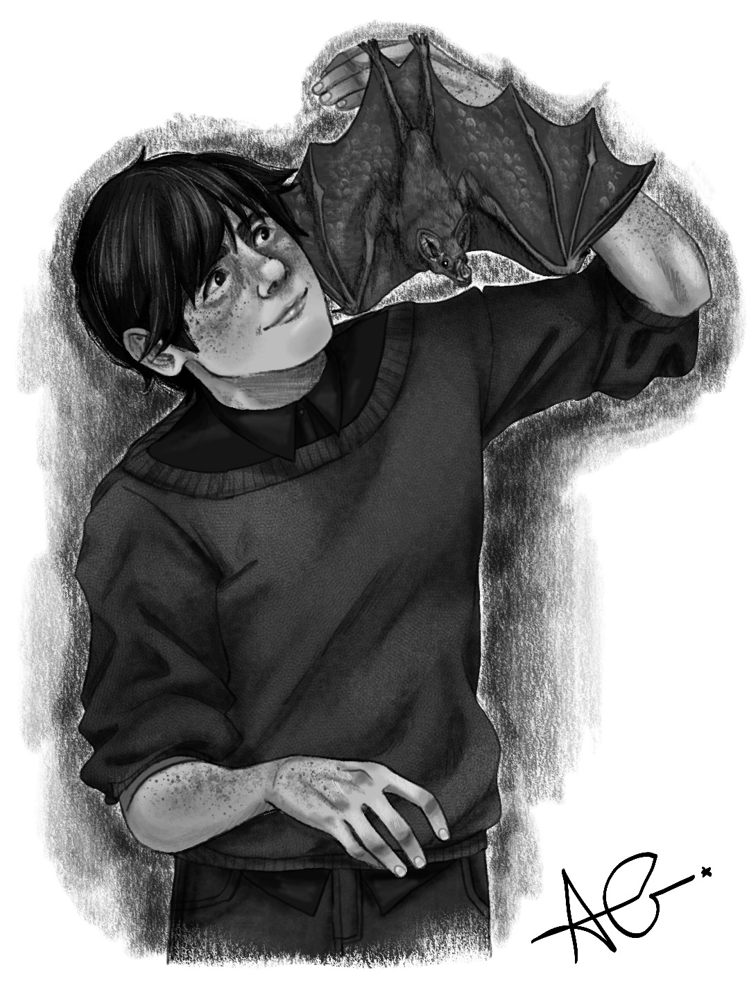 O Falso-Vampiro
O Falso-Vampiro (Chrotopterus auritus) é o símbolo perfeito da dualidade entre o que parece ser e o que realmente é, transitando entre dois mundos. O comportamento desta criatura sugere que ela domina seus impulsos para focar em objetivos maiores.
É um leal e fiel incorrigível, escolhendo e estando eternamente com seu grupo, cuidando de todos com muito zelo.
Ele habita a escuridão não porque é seu desejo, mas porque é lá que ele pode viver em paz sem assustar o mundo com sua dualidade natural.
#brasil #brazil #love #instagood #saopaulo #instagram #amor #trending #viral #like4like #followme #art #instadaily #friends #book #livro #oc #ocs #characterdesign #originalcharacter #vamp #vampire #vampiro