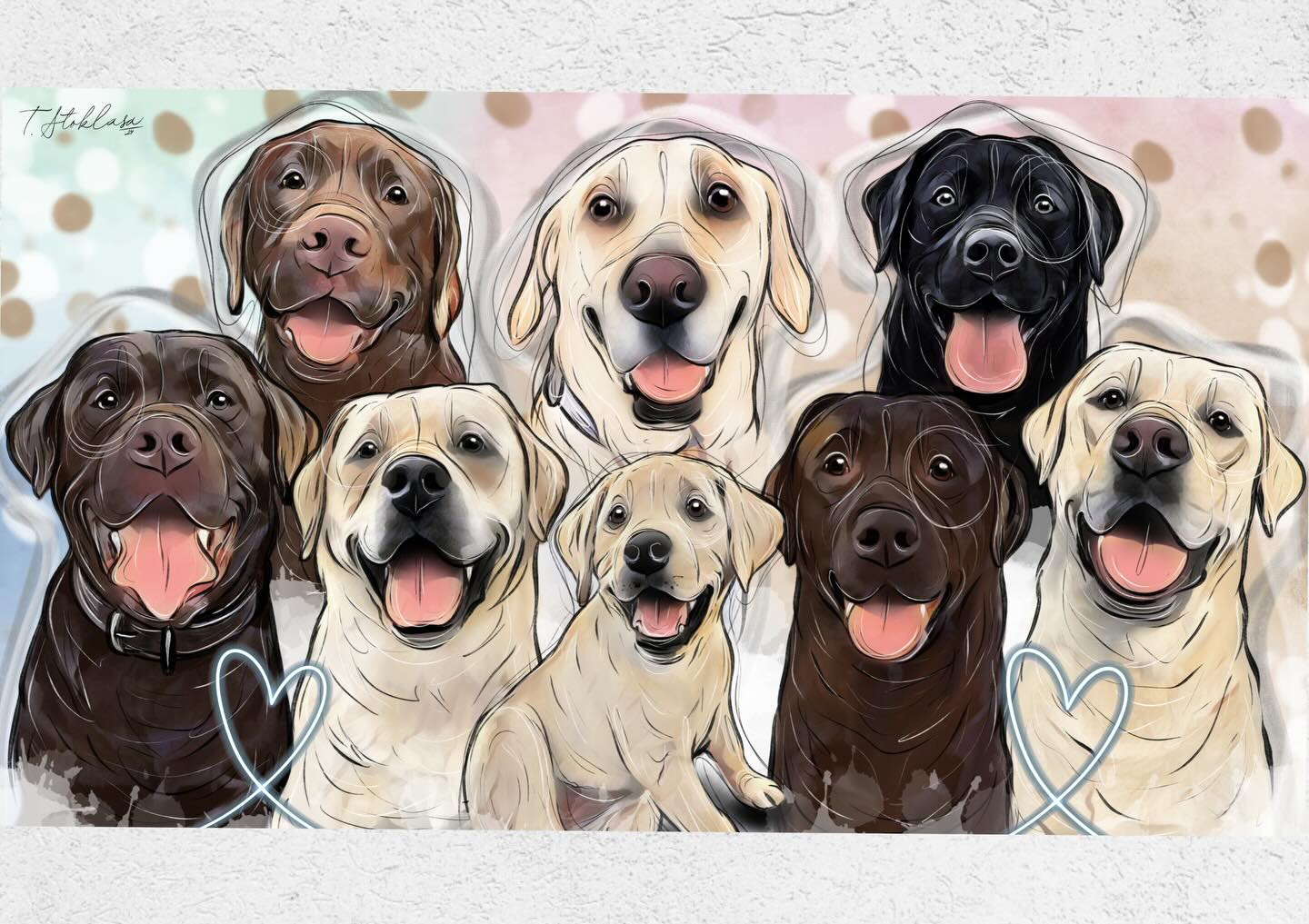 Tak a dneska zase jiný formát do feedu, protože já mám denně asi 100 nápadů a scénářů.. a pak jsem ráda, když jednou za 14 dnů něco vydám 😂🥹 ale tohle jsem měla v hlavě už déle.
Poslední dva roky kromě standardních spoluprácí, kde hraje hlavní prim velká sleva, si vyberu vždycky během jara opravdu hrstku profilů (loni tuším, že 4), kterým vyhotovím obraz zcela zdarma. Většinou to jsou profily, které déle sleduji nebo znám, o kterých mám aspoň minimální ponětí o jejich životě, smyslu a práci. A to, že se někdy trefím a profily jsou úspěšné na sítích je jen plus.. ❤️
A tak jedna z větších spoluprací z loňského roku byla tahle, parta z @four_crazy_labradors .. o kterých vím, když jich byla jen míň než polovina co je teď 😂
Za profilem plným lásky stojí mladá holčina, kterou v roce 2020 potkala nemilá nehoda. Tehdy ji po boku stála jen ma,á Miuška, a možná i tehdy tahle nešťastná situace (se kterou se holky poprali víc než statečně), odstartovala růst téhle obrovské chlupaté rodiny. Uběhlo pár týdnů a k Miušce přibyla ségra Rozárka.. do třetice všeho dobrého po dalších měsících, se stal právoplatným členem rodiny právě Lucky. Ten Lucky. Pan Pes.
Pes, který byl téměř 10 let přivázaný na řetězu - ale pozor, byla to ta nejvděčnější a nejhodnější psí duše, která všem holkám v rodině, rozzářila všechny dny, i když sluníčko bylo daleko za mraky.. Lucky bohužel brzy odešel za duhový most a tím nechal velikánské místečko dalším chlupáčům v této skvělé rodině. On věděl, proč to místo uvolnit ❤️
Luckyho jméno, ale i poslání dneska nese celá chovatelská stanice. Dneska mají holky víc chlupáčů než kdokoliv z nás. A s jistotou vím, že všichni jsou tak zahrnutí láskou, že kdyby mohli, rozdají ji všem, kteří ji nemají ❤️
A tak putoval obraz do chovatelské stanice Lucky from Paradise - Miuška, Rozárka, Annie, Dorotka, Maybinka, Marley, Falco a Lucky 🕊
___________________
A malá umělecká vsuvka, když jsem kreslila Luckyho jako symbol radosti a pokory, a když jsem si zároveň odskočila do koupelny - naše malá satanice mi vzala pero a dílo dokončila dle svého cítění 😂🥹❤️
#dogart #labradori #labradorskyretrivr #labradorskýretrívr #labradorcz