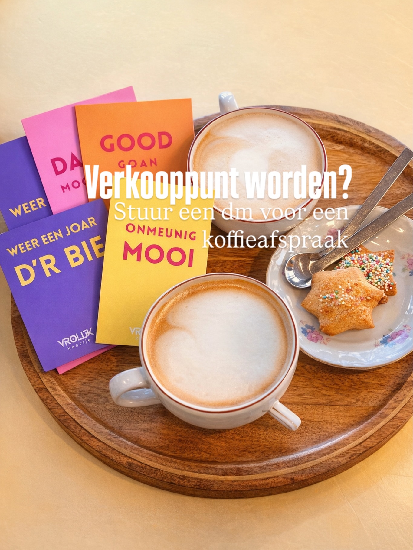 V e r k o o p p u n t w o r d e n?
🩷💌💛
Heb jij een winkel, conceptstore of lunchroom en wil jij graag verkooppunt worden van mijn vrolijke kaartjes? Stuur me dan een dm en ik kom graag bij jou langs!
#vrolijkkaartje #b2b #kaarten #winkels