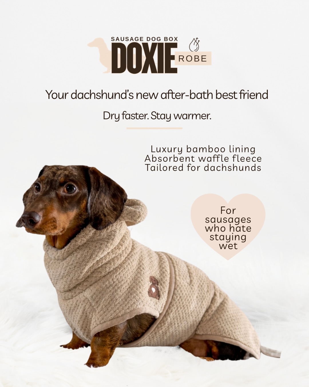 Your Crufts favourites are now online 💚
We’ve released a very limited batch of our show exclusives, and some sneaky sausages were quick to snap theirs up last night 👀
When they’re gone… they’re gone 💨
Swipe to see the full collection 👉
♥ DoxieRobe Teddy Edition
♥ Honey Bear Collection
♥ DoxieFlex Biothane
♥ DoxieBurrow Human Coat
♥ Champion PupDri Fleece
What’s going in your basket? 🤭
#crufts #dachsundapproved #sausagedoglovers #weinerworld #dogapparel