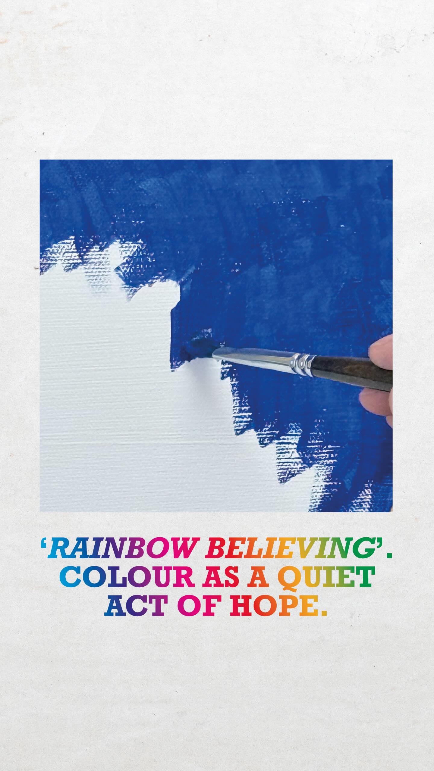 ‘Rainbow Believing’. Colour as a quiet act of hope.
In these difficult times, when wars and oppressions surround us, I feel the need to express my hope for greater joy, freedom and peace through colour.
🌈 This intention takes shape through the colours of the rainbow in my abstract geometric painting ‘Rainbow Believing’, part of the ‘Circles of Joy’ series.
💬 Private preview available.
⸻
🇮🇹
In questi tempi difficili, dove guerre e soprusi ci circondano, sento il bisogno di esprimere attraverso il colore la speranza di più gioia, libertà e pace.
🌈 La esprimo attraverso i colori dell’arcobaleno in ‘Rainbow Believing’, dipinto astratto e geometrico, parte della mia serie Circles of Joy.
💬 Preview privata disponibile su richiesta.
🖼️ Rainbow Believing
80 × 80 cm — acrylic on canvas
From the ‘Circles of Joy’ series
Presented in Milan, February 26
Original painting — available.
#laurarota #laurarotaart #circlesofjoy #circlesofjoyart #earthsheart artecontemporaneamilano artecontemporaneaitaliana abstractpainting emergingartistitaly artemilano