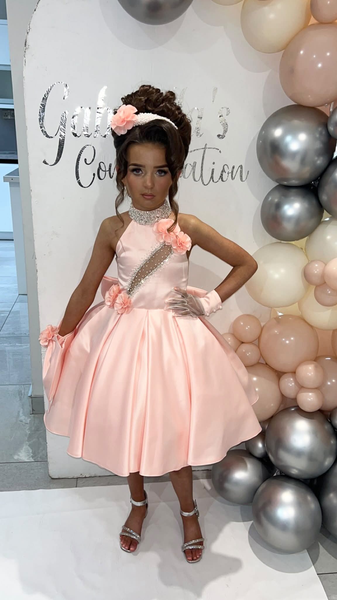 Gabriella 💫
From the dress to the bag, the gloves and the beautiful hand sewn hairband 💕 You were just outstanding. All Custom made at Glowing Girlies.
#GlowingGirlies #IrishDesigner #LuxuryChildrenswear #CoutureDress #irishbusiness