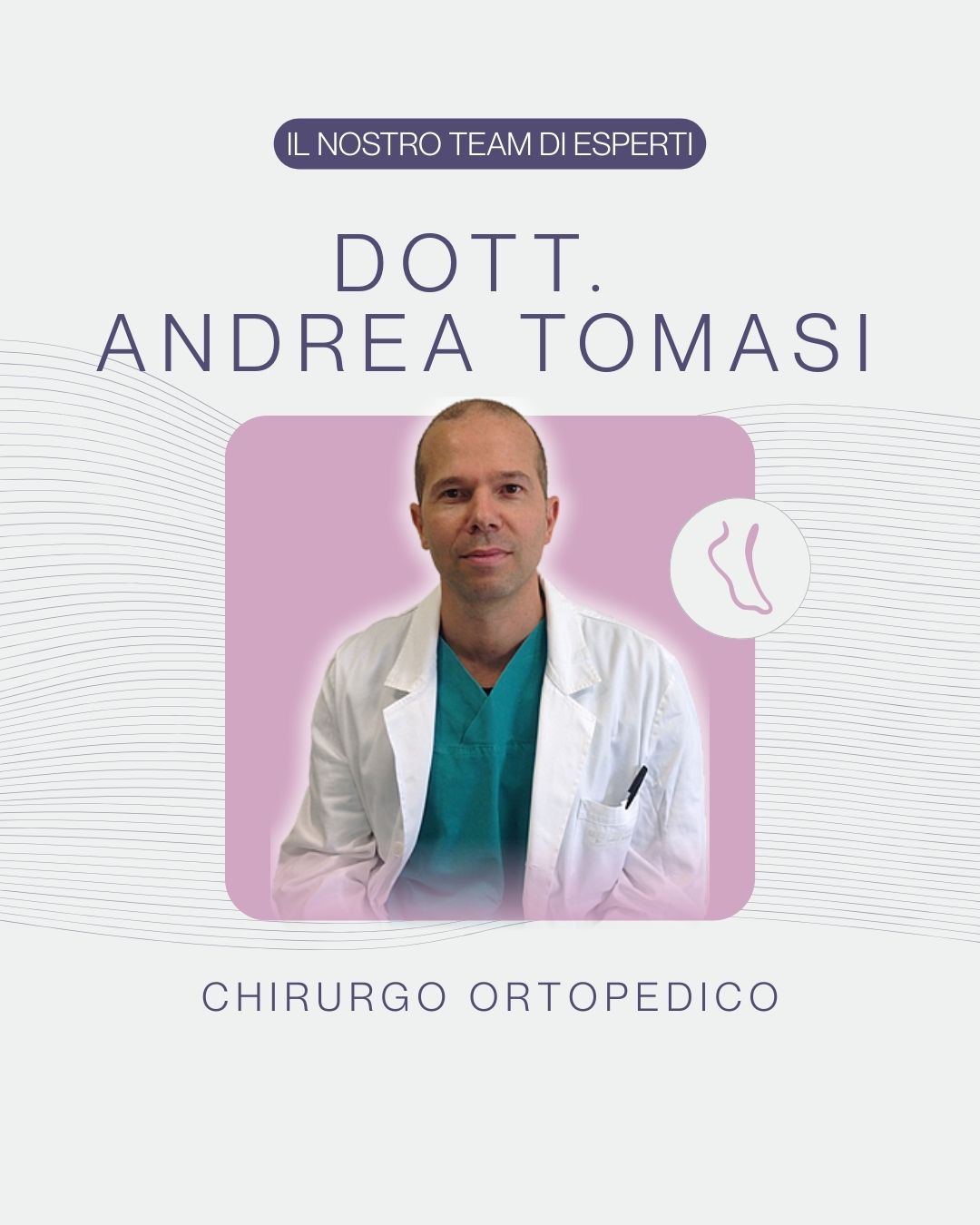 Il Dott. Andrea Tomasi, chirurgo ortopedico, si occupa della diagnosi e del trattamento delle principali patologie articolari, con particolare attenzione a spalla, anca e ginocchio.
Grazie alla sua esperienza clinica tra strutture ospedaliere e centri specialistici, accompagna ogni paziente in un percorso personalizzato, dalla valutazione iniziale al monitoraggio nel tempo, con un approccio orientato alla funzionalità, al recupero e alla qualità della vita.
Dolore articolare, limitazioni nei movimenti, fastidi persistenti o necessità di un controllo specialistico non vanno trascurati: una valutazione mirata permette di individuare la causa e impostare il trattamento più adatto.
📍 È possibile prenotare una visita specialistica con il Dott. Andrea Tomasi contattando la segreteria del Centro.
.
.
.
Prenota il tuo appuntamento presso Centro Riabilitativo Psico Fisico di Motta di Livenza chiamandoci al 📞0422766896 o scrivendo su whatsapp al 3887974760