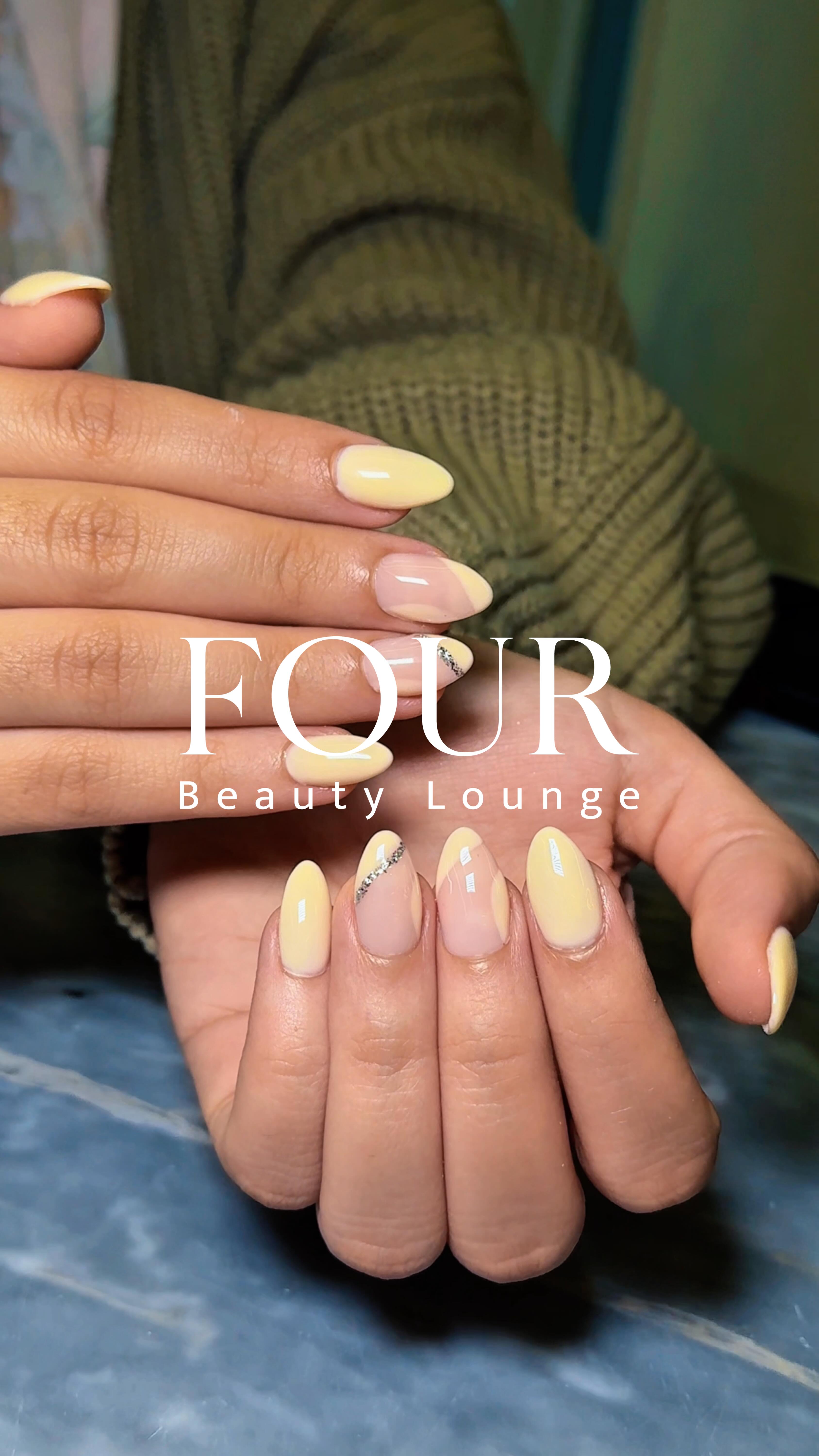 Soft lemon dreams 💛✨ Gel Nails @fourbeautylounge #strokesofperfection