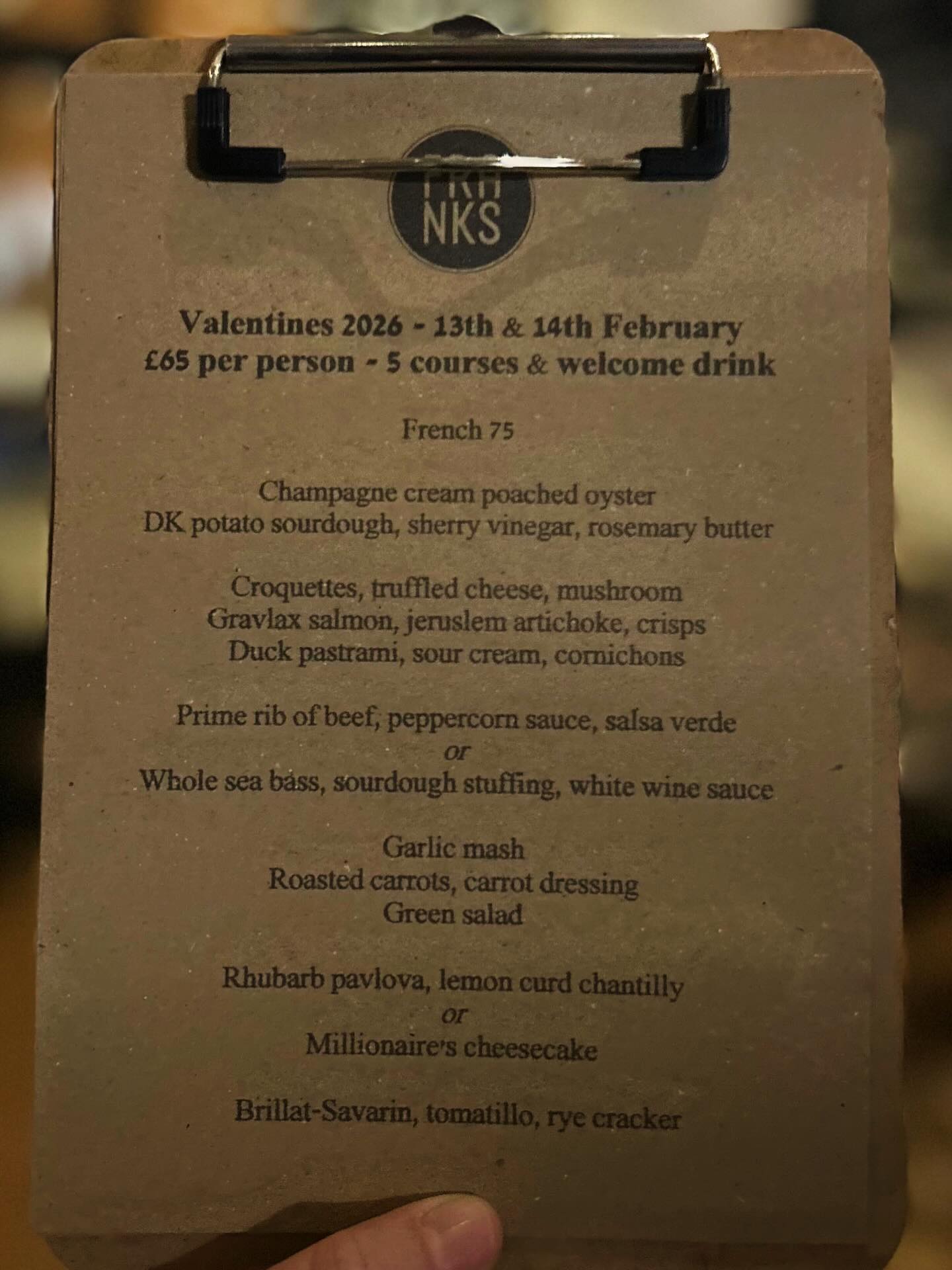 Belting 5 courses for Valentine’s Day this week. We’ll be running a set menu over Friday & Saturday. Saturday pretty much booked out. Few spots Friday!