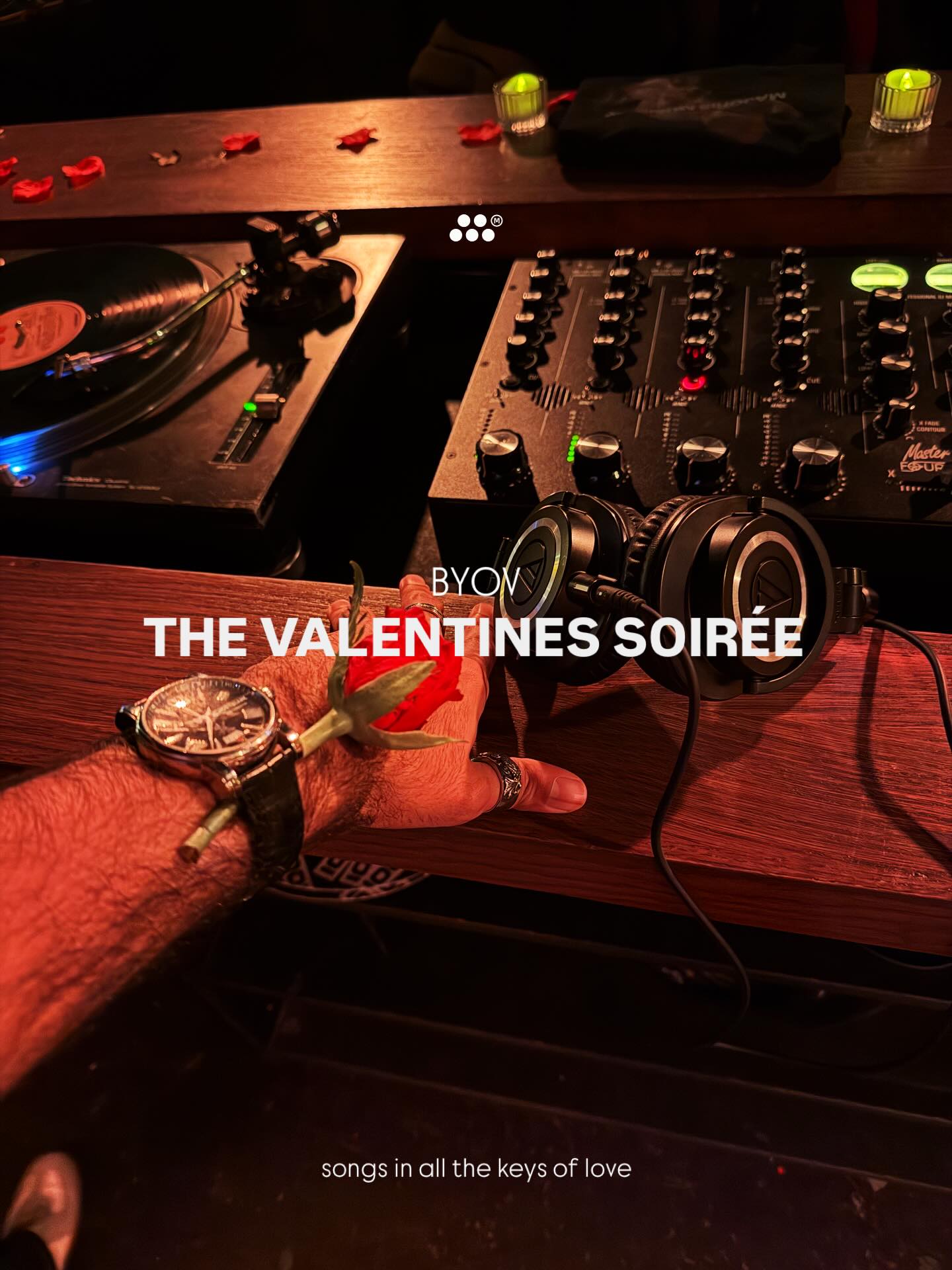 another year celebrating the music filling the ecosystem of “love” at BYOV.
You’d think we’d only play love songs, but songs of heartbreak, fear, yearning, hurt, celebration, lust and obsession also graced the hi-fi system of @cafe_1001.
As per, the selection of vinyl brought set the soundtrack for a night of pure immersion, bliss and community. We bought 120 roses to BYOV and were proud to have left with not a single one left in hand 🌹
We threw roses into the crowd, shed tears & petals, exchanged glances & numbers and shook a leg and our hearts.
It was such a pleasure to host you all for our second Valentines Soirée and we might need to continue the theme next week as we simply didn’t get through all the vinyl brought and the songs we need you to experience.
In the meantime, let us know your favourite songs in all the keys of love in the comments 💕
See you next week for another night of Bring Your Own Vinyl with Majoris Music.
#BYOV #Valentinesday #vinyllovers #vinylcommunity