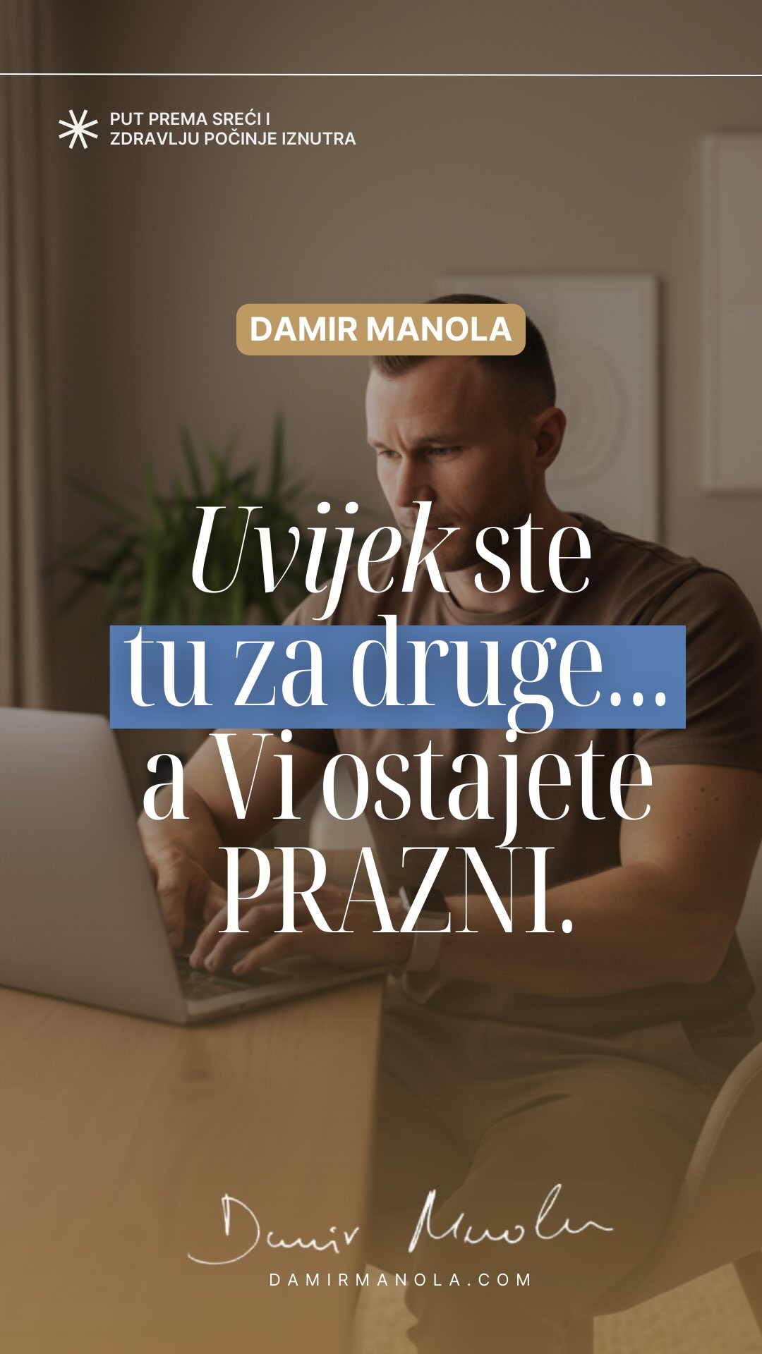 Zašto dajemo svima, a ostanemo prazni?
To često nema veze s lošim ljudima oko Vas, nego s granicama koje nikada niste naučili postaviti. Granice nisu sebičnost. One su jasnoća – do kuda idem ja, a gdje počinje netko drugi. #osobnegranice #unutarnjasnaga #svjestanzivot