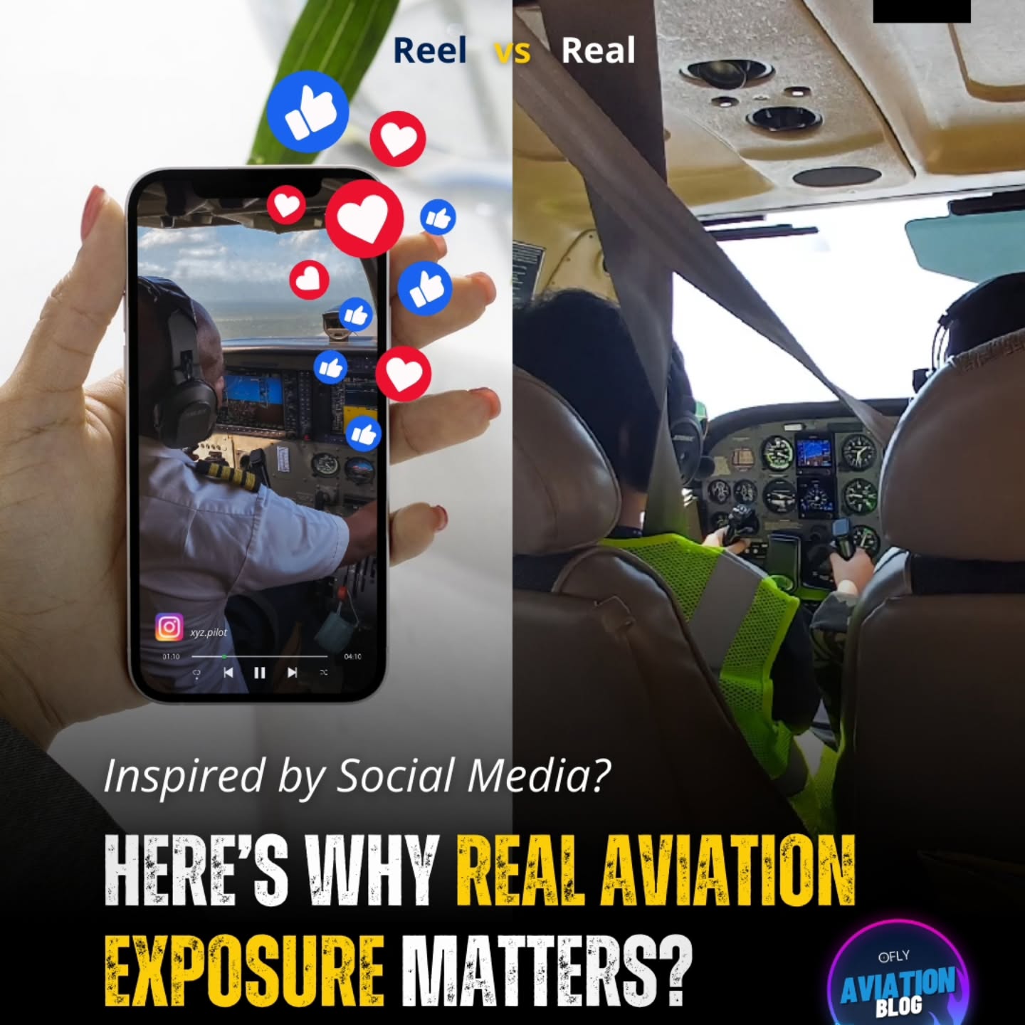 Social media shows the highlight.
Real exposure shows the reality.
On a screen, aviation looks exciting.
In real life, you understand the discipline, the training, the responsibility and the possibilities.
One inspires.
The other prepares.
At OFLY, students don’t just watch aviation.
They experience it.
Because clarity comes from doing, not scrolling.
Exposure before ambition.
#ofly #careerclarity
#STEMLearning #FuturePilots #LearnByDoing