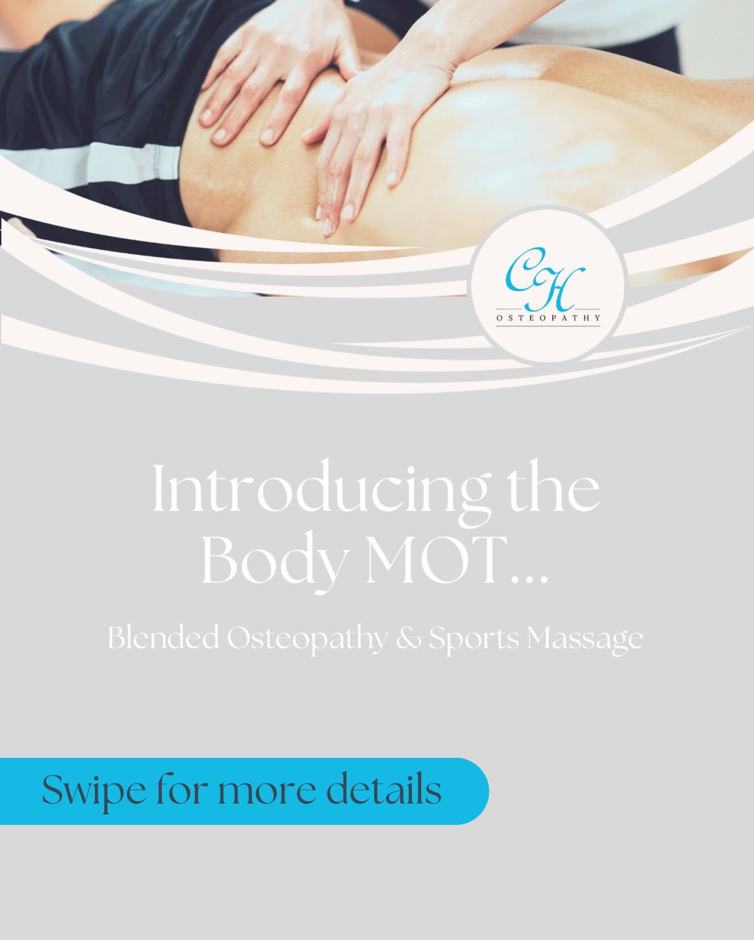 Introducing the Body MOT…✨
✨ After many requests from patients, lots of planning, and a few trial sessions, I’m excited to officially launch my new treatment - the Body MOT! ✨
A full 60 minute blended osteopathy and sports massage session designed to keep you pain free, mobile and moving well.
Think of it as a regular maintenance check for your body - perfect for prevention, general wellbeing, and keeping small issues from turning into bigger ones.
🛠️ Body MOT - 60 minutes | £80
📅 Book via the link in bio, swipe for more information and feel free to DM me with any questions!
📞 01634 710292
🖥 info@chosteopathy.co.uk
🌐 www.chosteopathy.co.uk
#Osteopathy #MSKHealth #BodyMOT #CHOsteopathy
