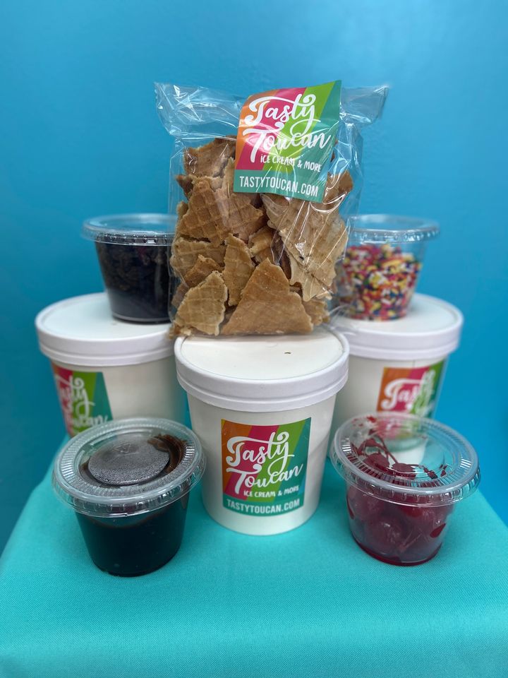 Winter is the perfect time to stay inside and get cozy on the couch. Pick up one of our DIY Sundae kits, and enjoy Tasty Toucan's sweet deliciousness from the comfort of your home!