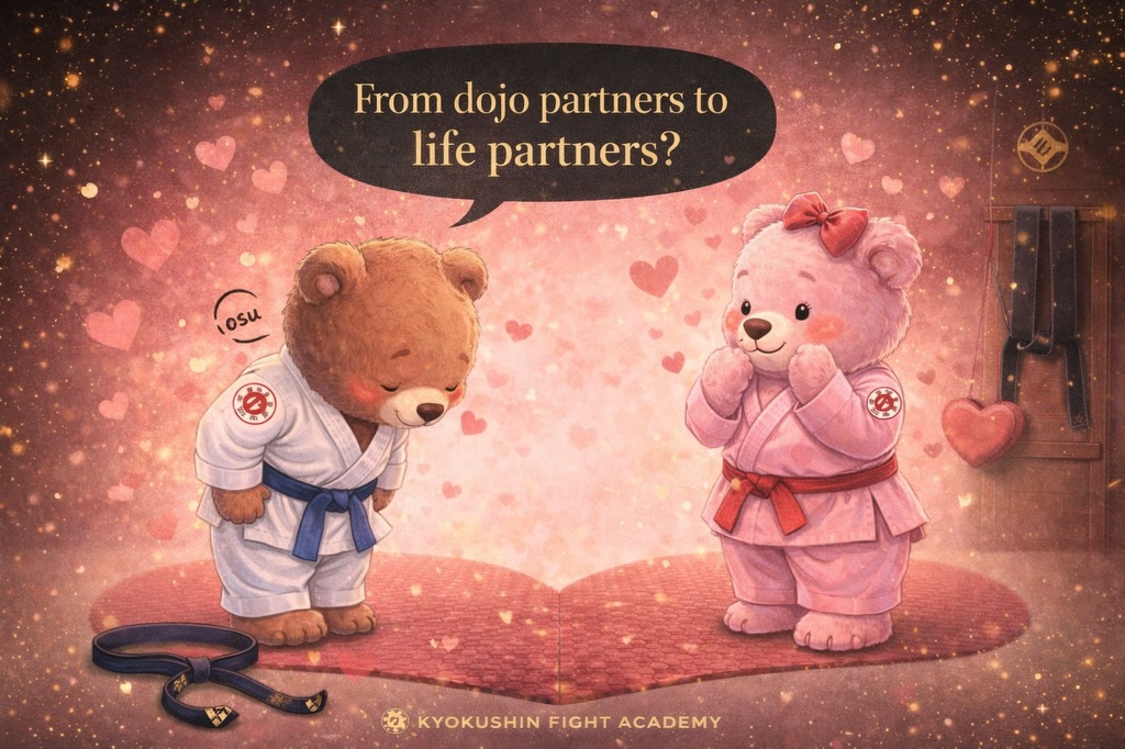From dojo partners…
to life partners? 🥋❤️
Send this to your training partner and see what happens 👀
#OsuLove #DojoCrush #Kyokushin #ValentinesDay