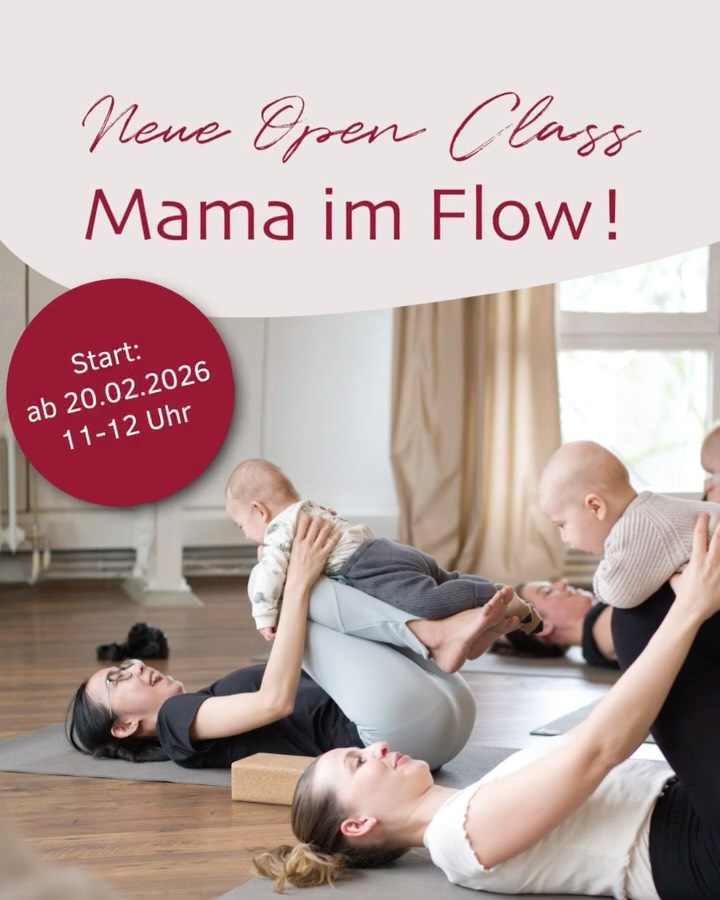 ✨ NEU: Mama im Flow – Open Class ✨
Ein wöchentlicher Break nur für dich.
Zum Durchatmen. Zum Kräftigen. Zum Wieder-bei-dir-Ankommen. 🤍
Unsere neue Open Class „Mama im Flow“ begleitet dich nach der abgeschlossenen Rückbildung dabei, Schritt für Schritt wieder in deine Kraft zu kommen und eine regelmäßige Yoga-Praxis aufzubauen – liebevoll, alltagstauglich und ohne Druck.
👶 Dein Baby darf gerne mit in die Stunde –
🧘♀️ oder du gönnst dir ganz bewusst deine Me-Time auf der Matte.
👉Ab ca. 5 Monate nach der Geburt empfohlen, wenn die Rückbildung abgeschlossen ist und deine Praxis wieder etwas kraftvoller sein darf.
🗓 Ab Freitag, 20. Februar
⏰ 11:00–12:00 Uhr
🧘♀️ mit Lea
💳 Flexibel auch mit Wellpass
Komm so, wie du bist. Wir kümmern uns um den Rest. ✨
📲Du willst mehr Informationen über unsere Klassen, Specials und Yogawissen? Dann abonniere unseren Kanal!
#yogaraum #yogaraum_ravensburg #prepostnatalyoga #prepostnatal #rueckbildung #frauengesundheit #yoga #yogaliebe #yogacommunity #achtsamkeit #metime #mamayoga #mamaimflow