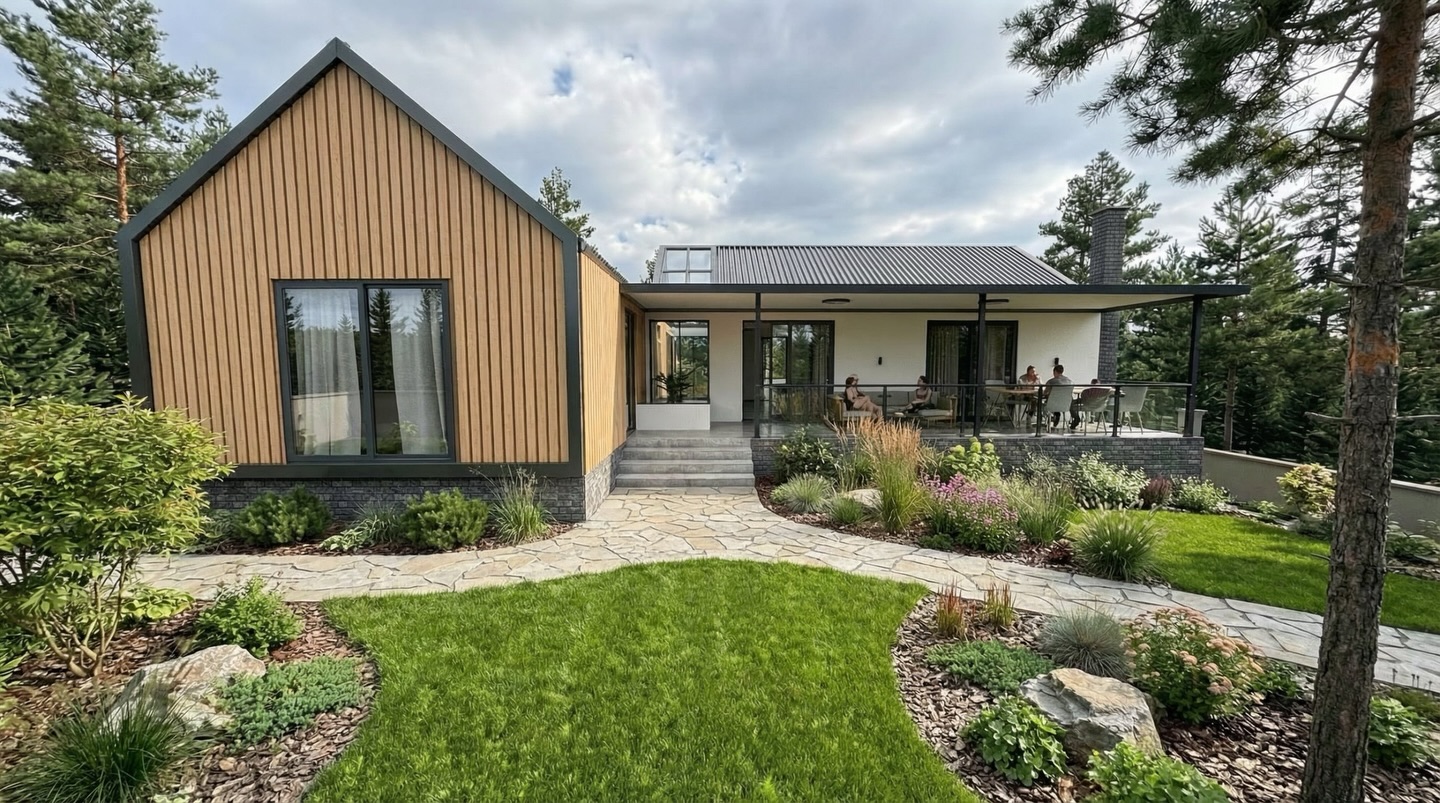 Doğayla iç içe, huzurlu ve müstakil bir yaşam. 🌿
#DoğaylaYaşam #TekKatlıKonut #ModernYaşamAlanı #BahçeliYaşam #onhamimarlık