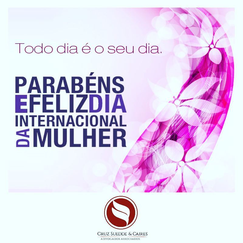 "Toda mulher tem no seu íntimo uma magia própria de fazer acontecer, de dar um jeito, de dar o peito, dar um colo, de fazer bem feito."
(Caroline Salcides) #csbcadvogados #felizdiadasmulher #empoderamentofeminino #indispensaveis