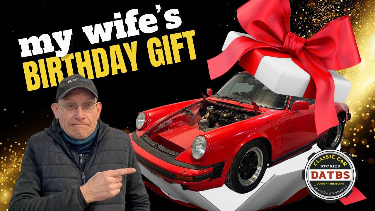 Check out my wife’s birthday gift on our YouTube channel @downatthebarns #datbs #porsche #porsche911 #porscheclassic #porscheclub #electricporsche911 #evconversion #porschetarga