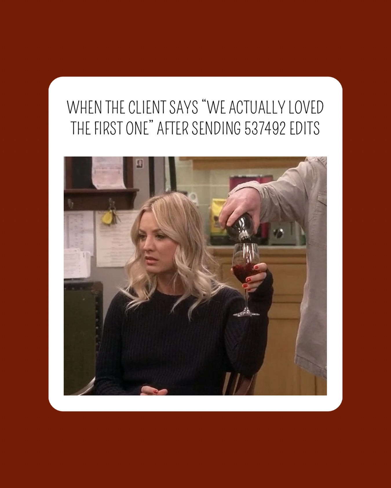 Edits. Revisions. Chaos. And back to draft one π
(memes, marketing, marketing life, agency life, marketing agency, funny, relatable, editors)