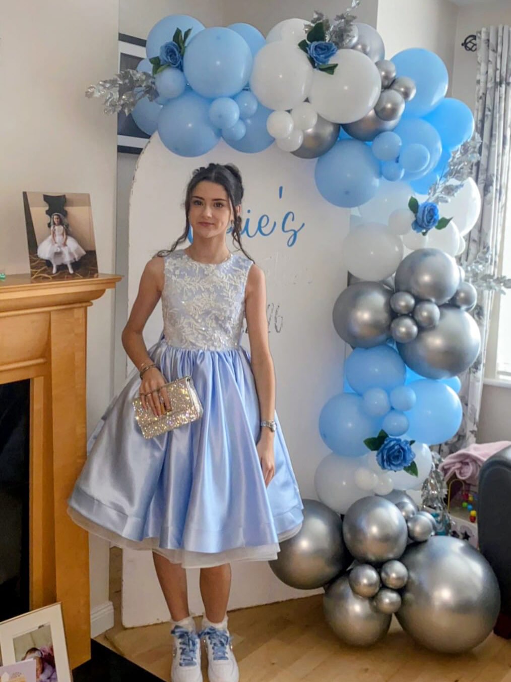 Ellie 💎
Powder blue dreams brought to life 💙✨
This piece was designed for the girl who wants to feel graceful, confident, and unforgettable. The delicate lace bodice, the structured satin skirt, the soft tulle underlay — every detail finished by hand to create that perfect twirl moment.
Because at Glowing Girlies, we don’t just make dresses… we create memories that last long after the balloons come down.
#GlowingGirlies
#IrishDesigner
#LuxuryChildrenswear
#CoutureDress
#irishbusiness