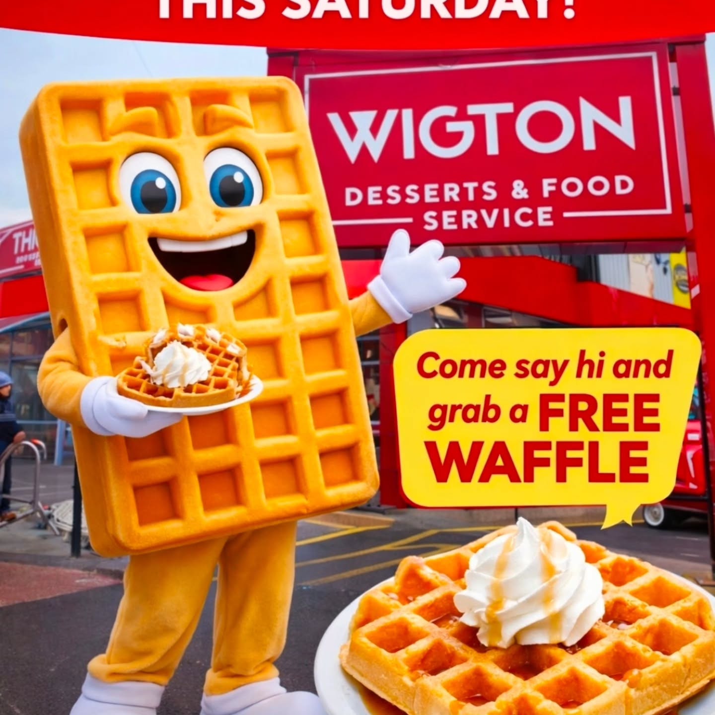 Big things happening this weekend in Leeds 👀
Golden Waffle is heading to Wigtons Distribution Wholesalers and we’re bringing the waffle irons with us.
📍 Wigtons Distribution Wholesalers
27 Lockwood Way, Leeds, LS11 5TH
🗓 Saturday 14th February
If you’re in hospitality, desserts, cafés, QSR or foodservice — this is your chance to see exactly why operators across the UK are switching to the world’s first Just-Add-Water waffle mix in a bucket.
We’ll be live on site making waffles all day, showing how kitchens can:
• Cut prep time by up to 70%
• Remove mess, waste and ingredient costs
• Serve perfectly consistent waffles every single time
And yes… we’re giving away FREE waffles all day.
Come say hello, meet the team, taste the product and see why wholesalers and operators are moving to Golden Waffle.
See you Saturday 👋