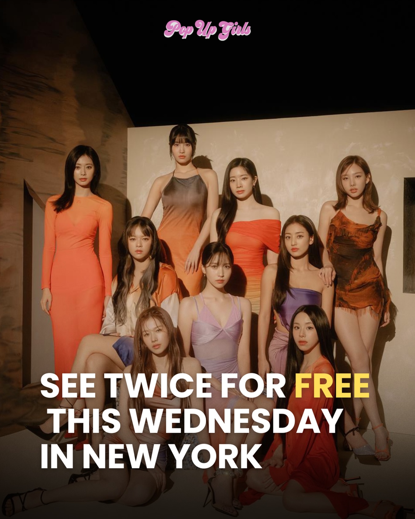 ENTRY IS NOW CLOSED!
We got too excited and bought 2 extra Twice tickets so we’re sharing them with you! Win a pair of tickets for you and friend to see Twice at UBS Arena on February 18.
How to enter:
1. Follow @popupgirlsnyc
2. Tag a friend in the comments (friend must be following too)
Winner will be contacted Feb 17 via DM
Entries close Feb 16 at 11:59PM ET
-
RULES
1 winner receives 2 tickets to Twice at UBS Arena on Feb 18
* Tickets only - travel/expenses not included
* Must be able to attend at UBS Arena
* No purchase necessary
* Not sponsored, administered, or endorsed by Instagram or Meta
#twice #twiceconcert #freeconcert #ubsarena #freenyc