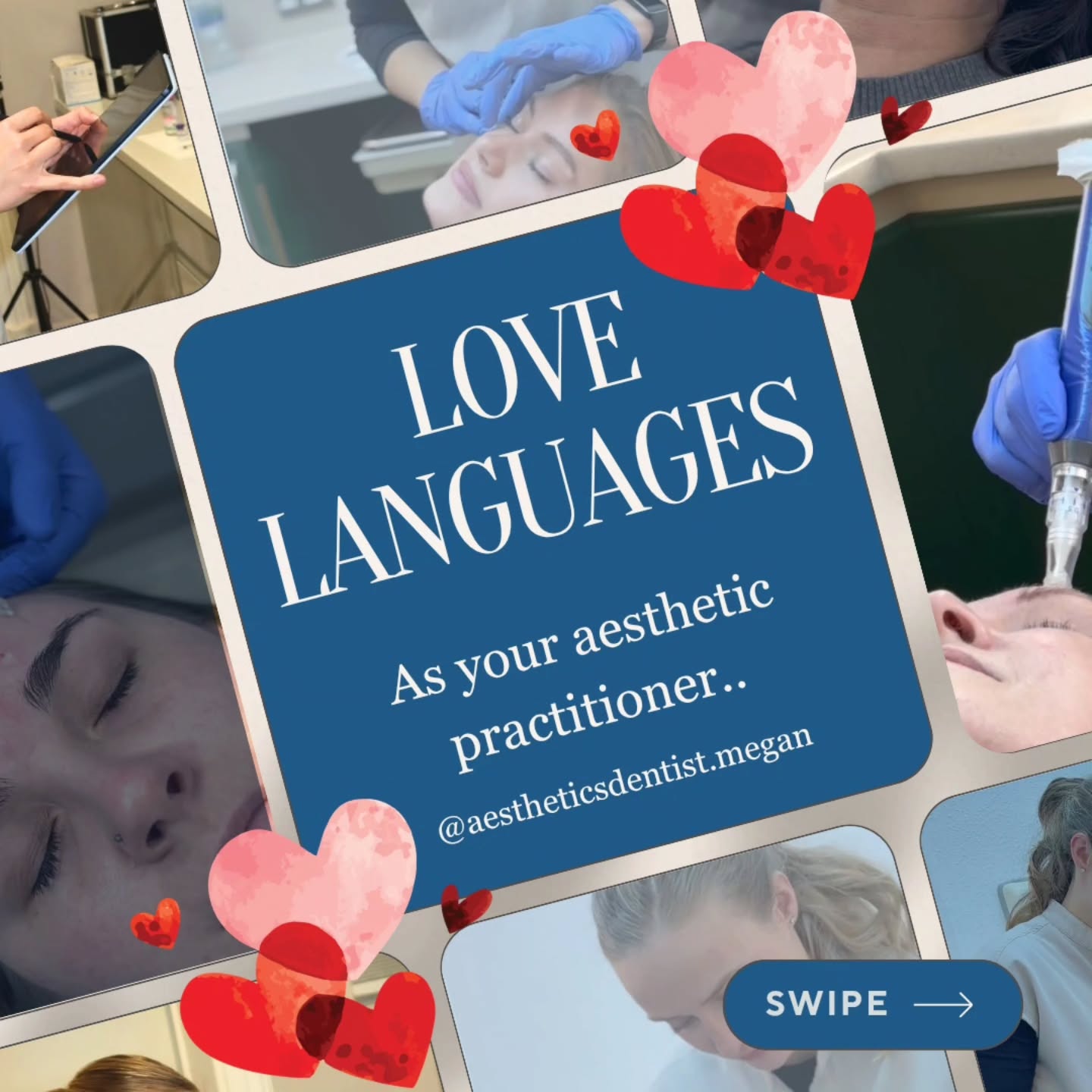 Whether it's Valentine's or Galentine's, here's a few tongue in cheek Injector Love Languages!
So if you want to be a favourite patient, listen up!
Acts of Service - filling out your forms
Quality Time - book in advance
Words of Affirmation - follow those instructions
Receiving gifts - refer your loved ones
You get the jist..
Big love from me this Valentine's 💙
Megan x
